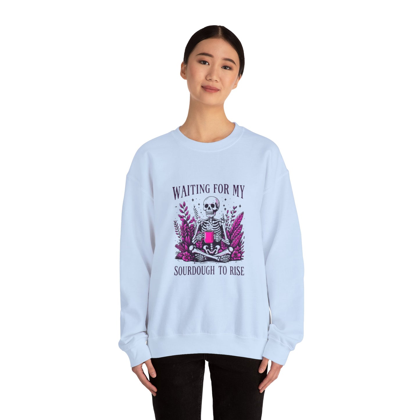 Waiting For My Sourdough Unisex Heavy Blend™ Crewneck Sweatshirt