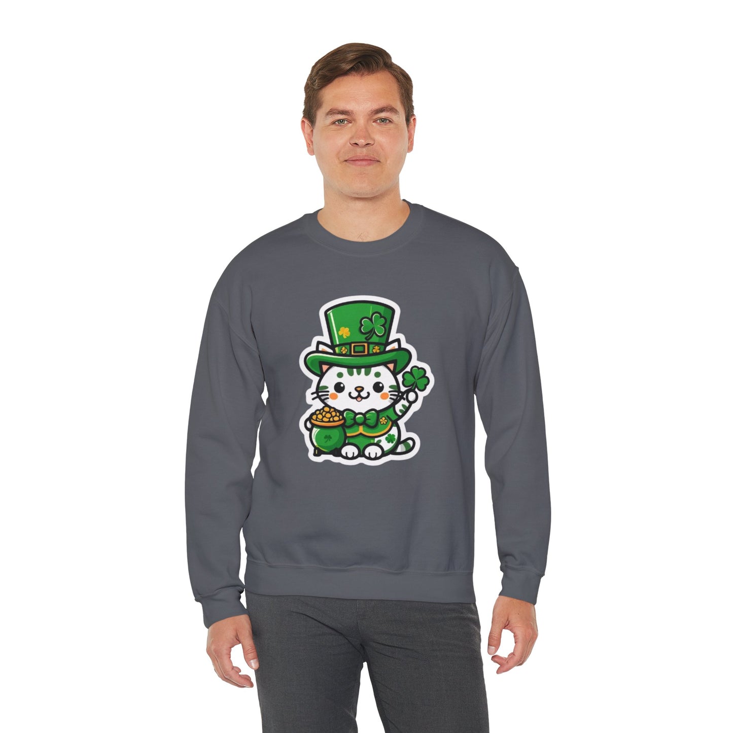 Clover Kitty Unisex Heavy Blend™ Crewneck Sweatshirt