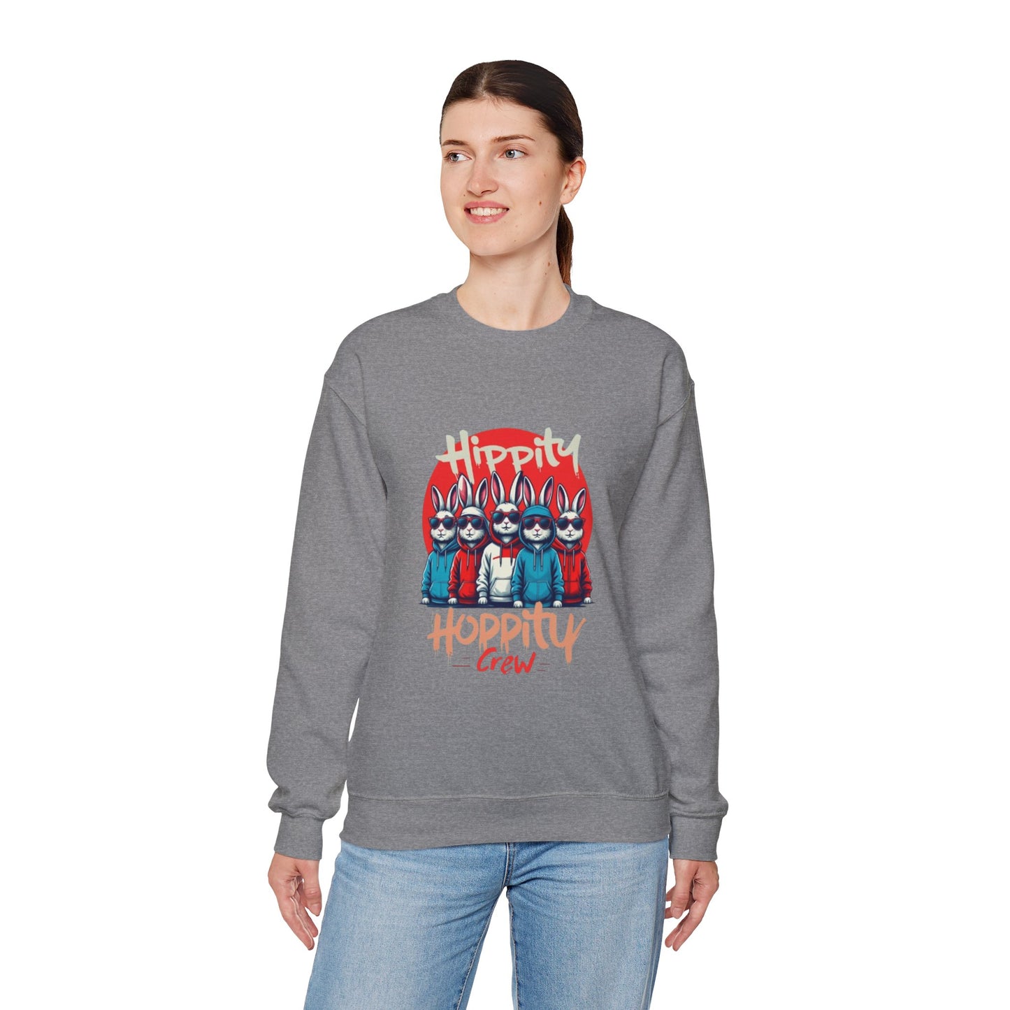 Hippity Hoppity Crew Unisex Heavy Blend™ Crewneck Sweatshirt