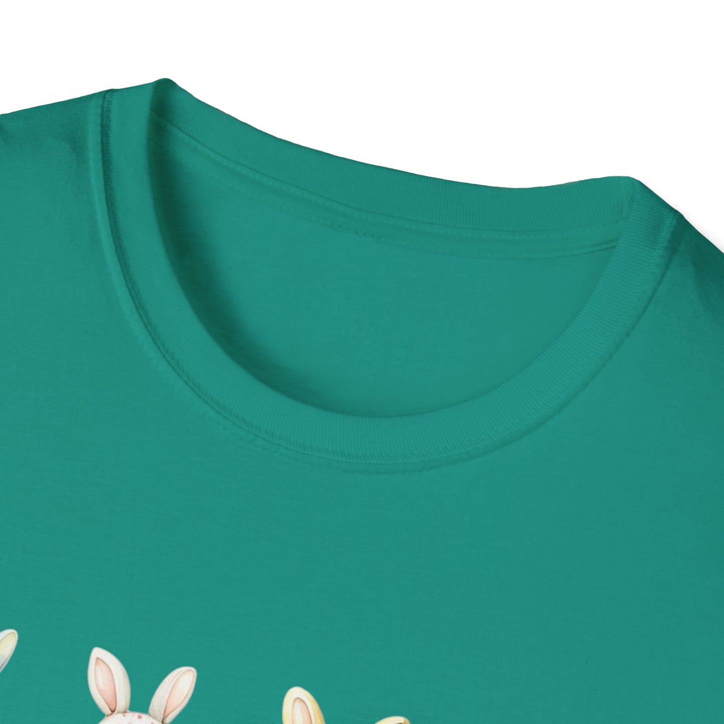 Bunny Picnic Unisex Softstyle T-Shirt for Easter
