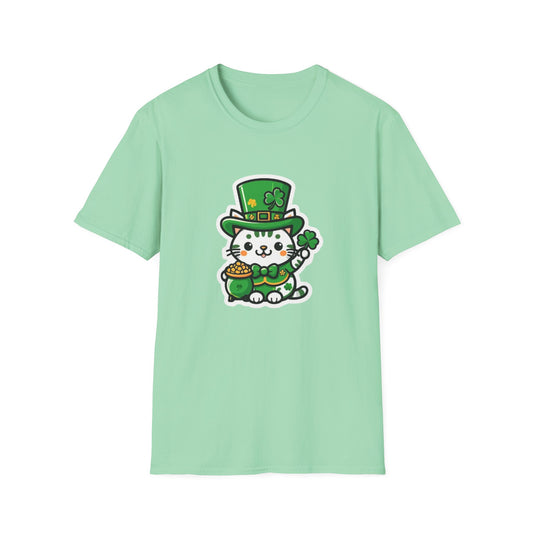 Clover Kitty Unisex Softstyle T-Shirt