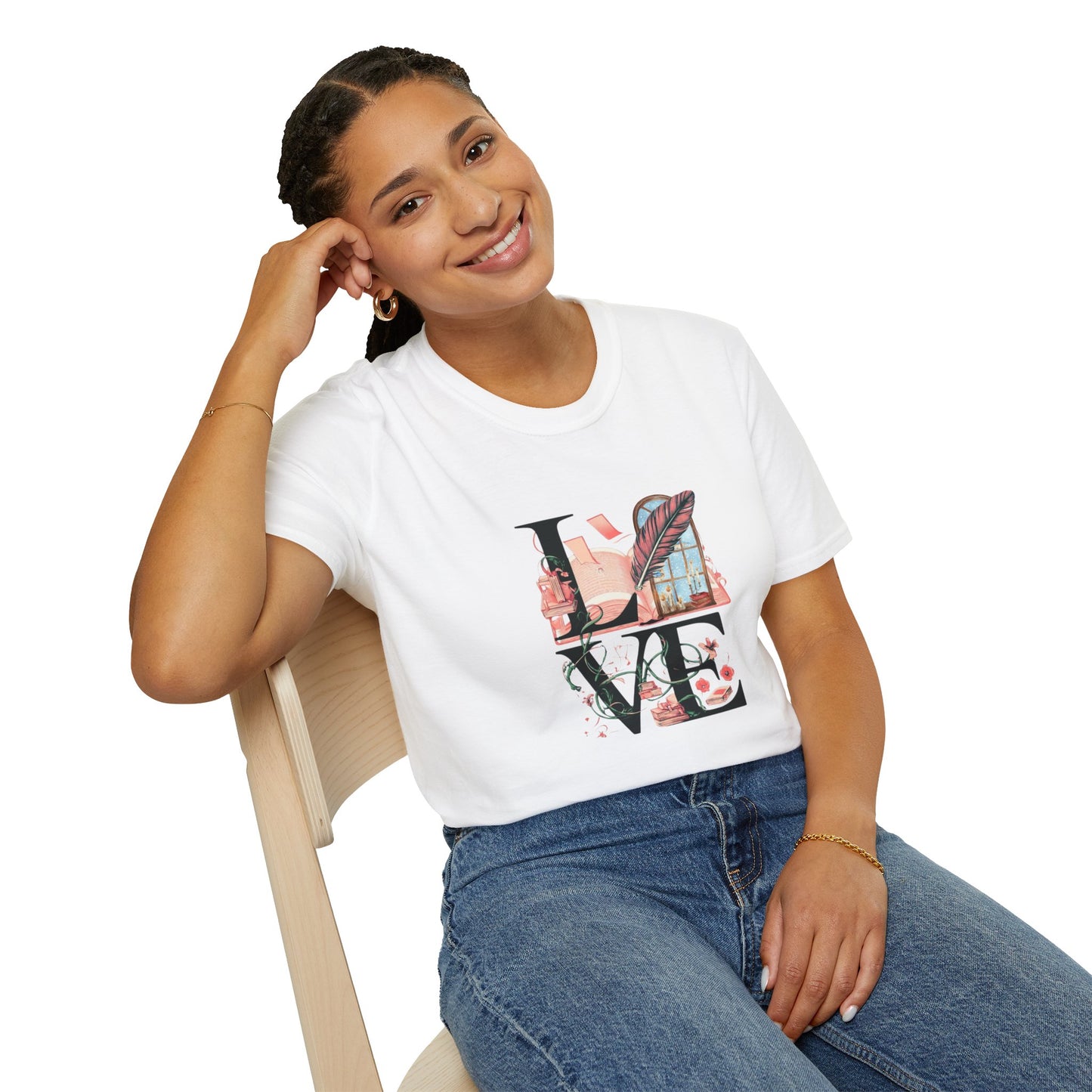 LOVE is a Novel Idea Unisex Softstyle T-Shirt