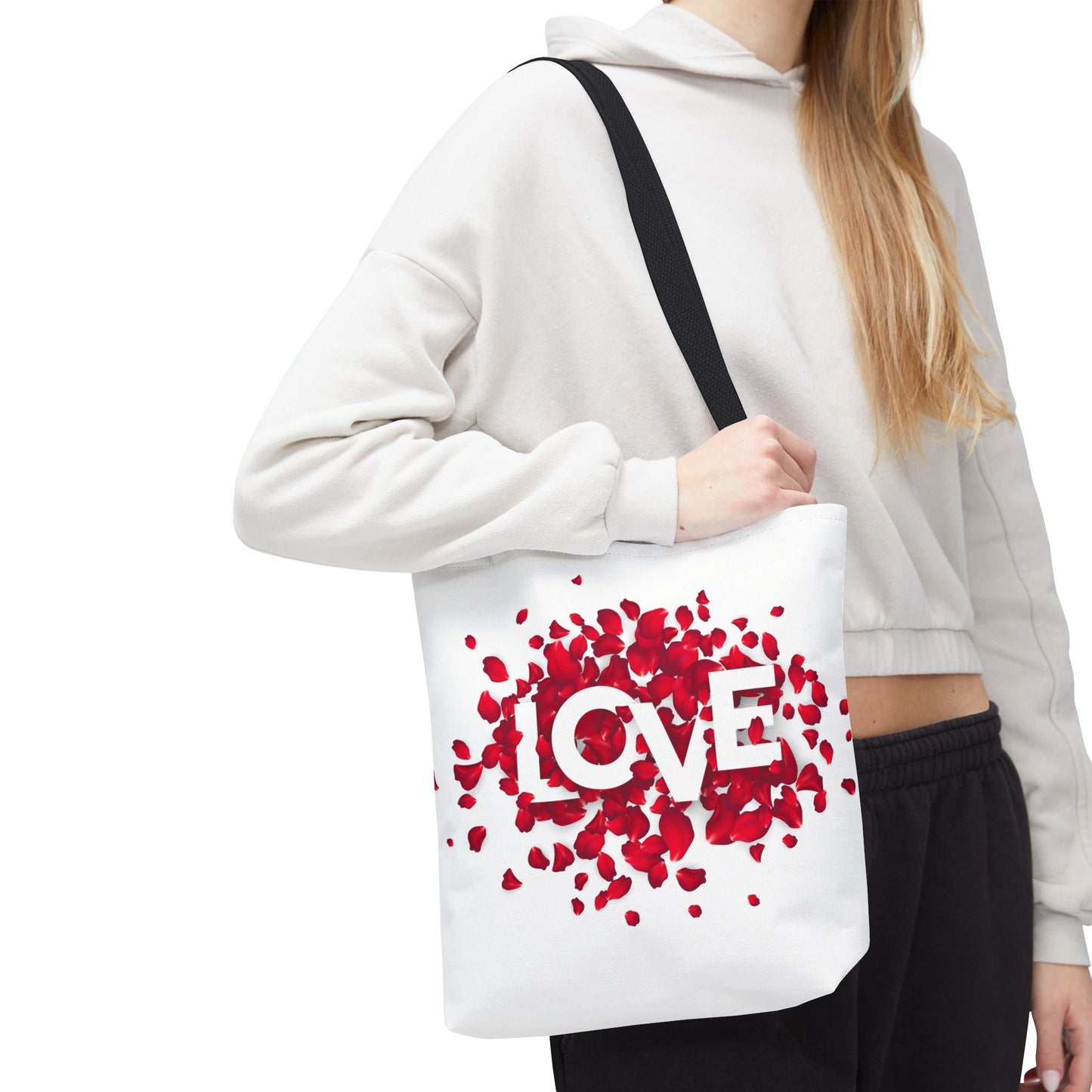 Love Rose Tote Bag (13" x 13")