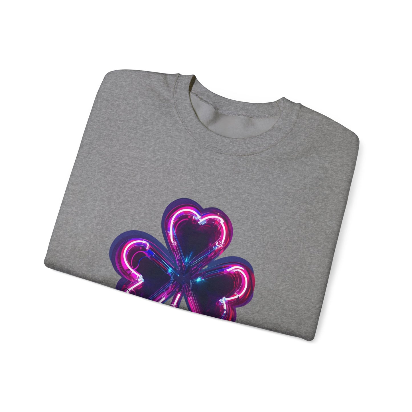 Electric Luck - Pink and Blue Unisex Heavy Blend™ Crewneck Sweatshirt