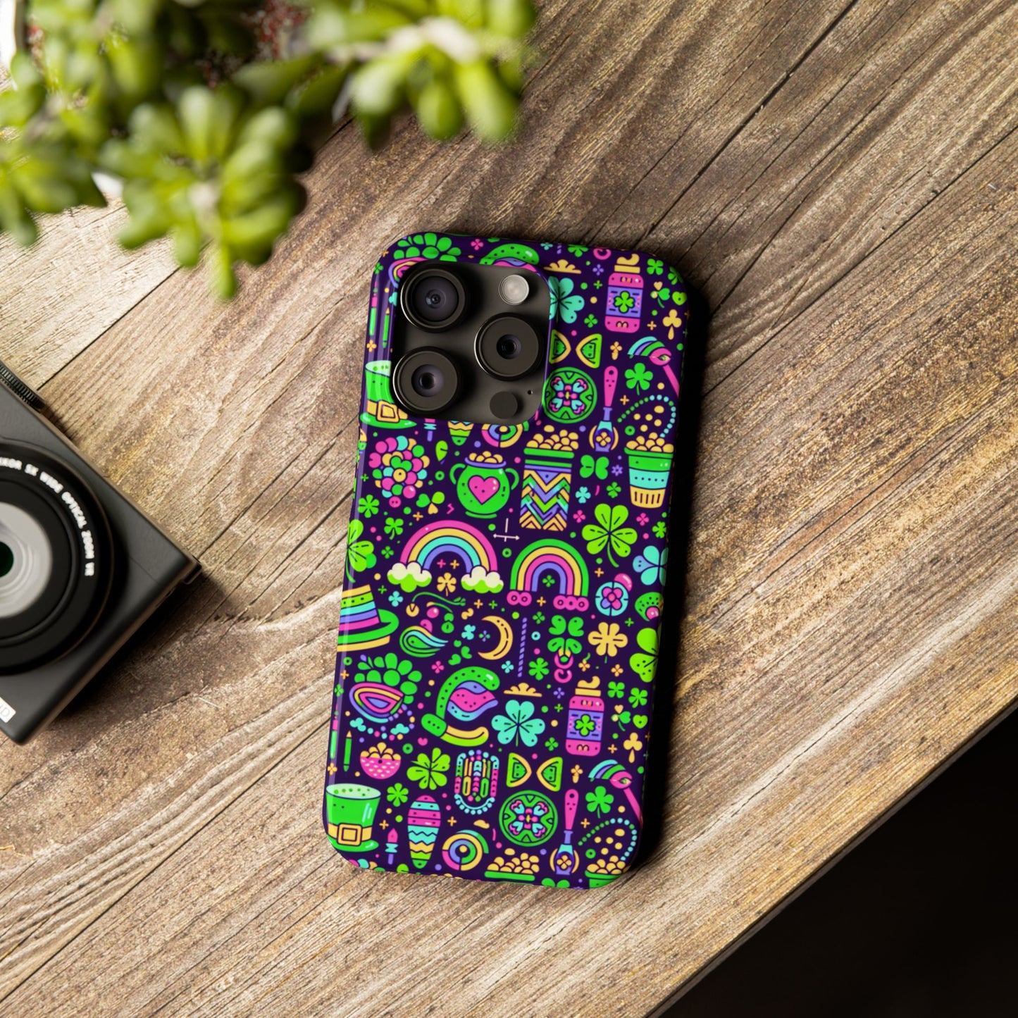 Day-Glo Clover Slim Phone Cases