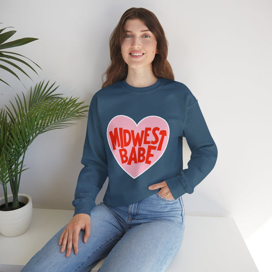 Midwest Babe Unisex Heavy Blend™ Crewneck Sweatshirt