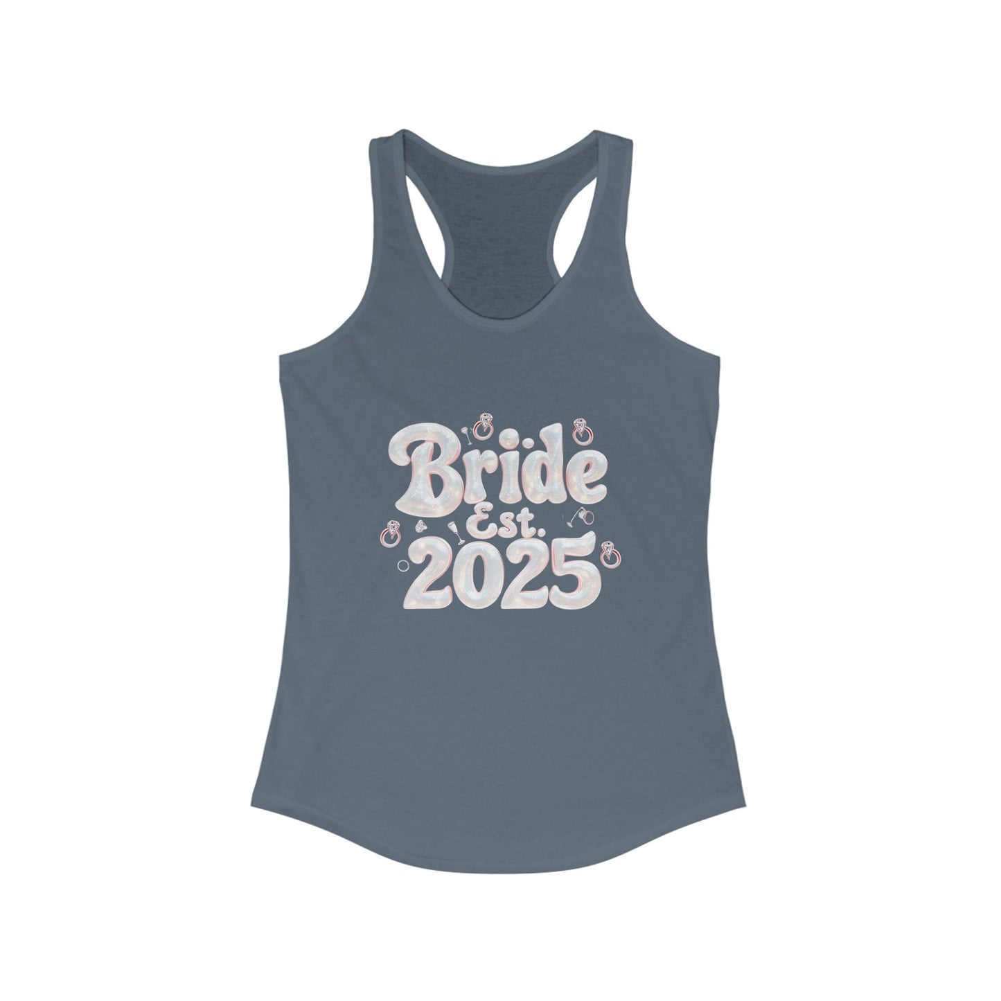 Pearl Cloud - Bride Women's Ideal Racerback Tank