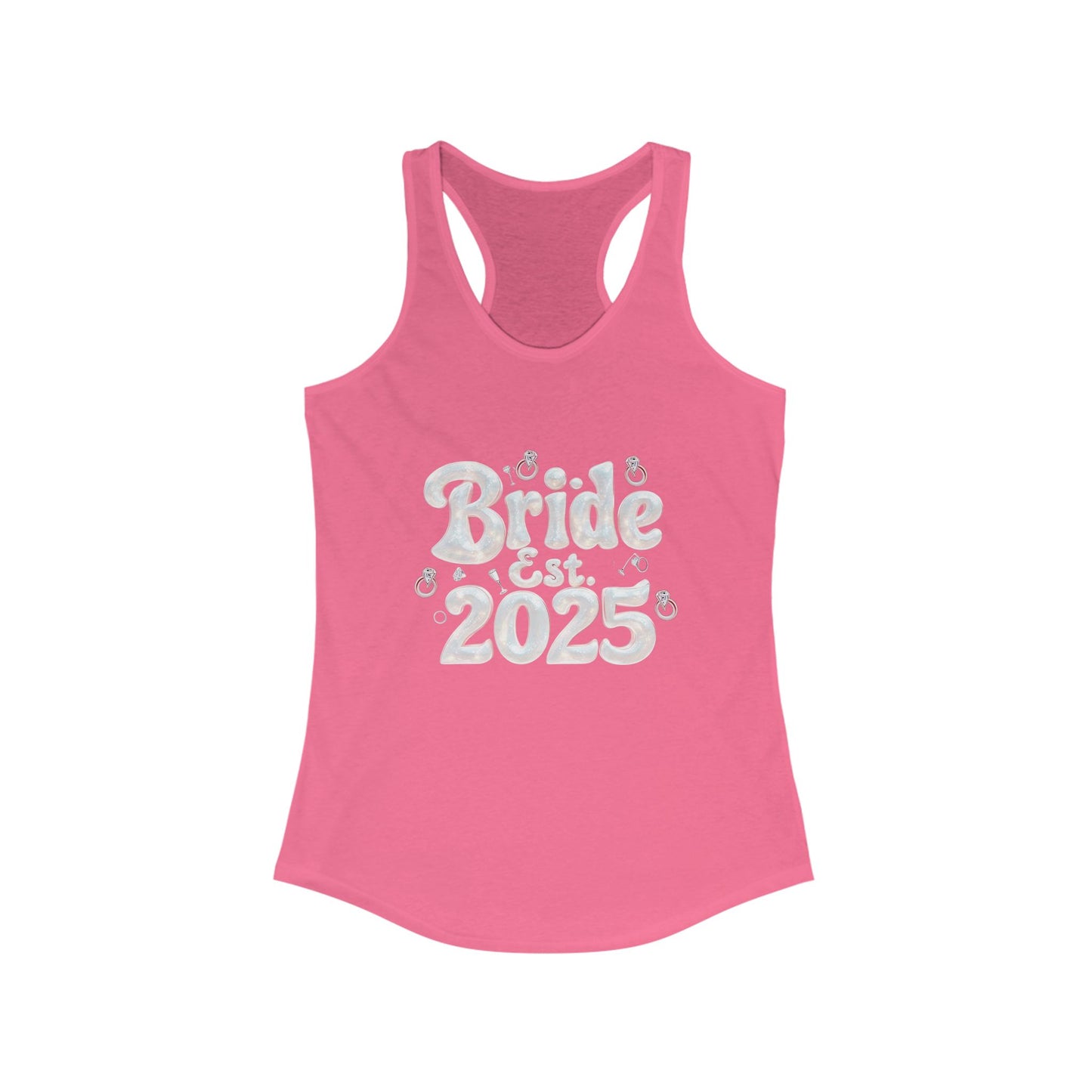 Pearl Cloud - Bride Women's Ideal Racerback Tank