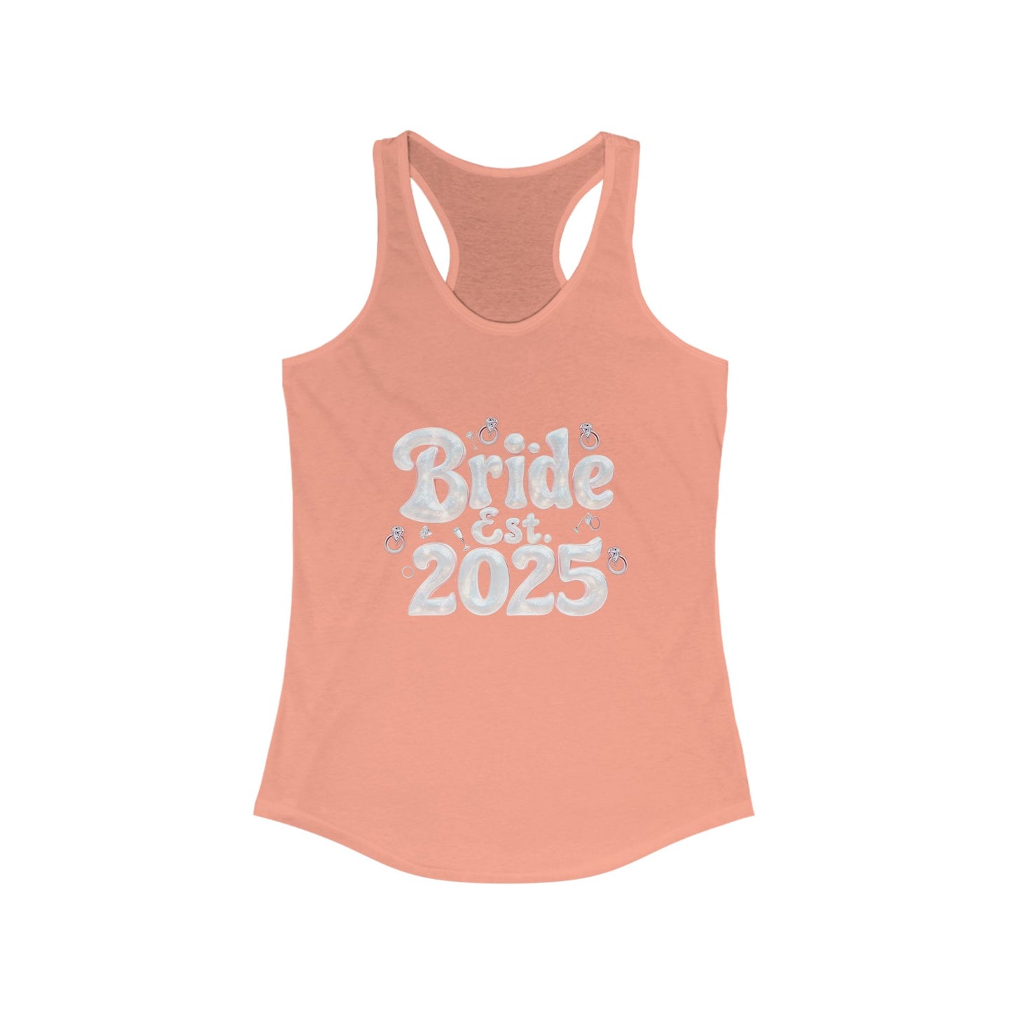 Pearl Cloud - Bride Women's Ideal Racerback Tank