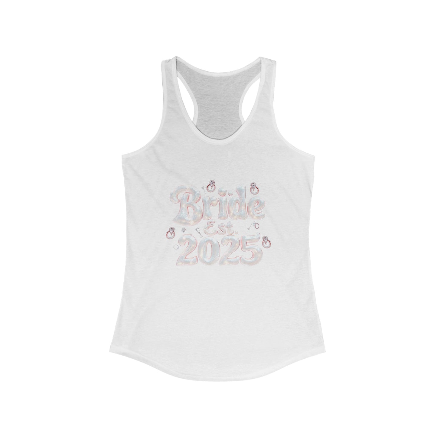 Pearl Cloud - Bride Women's Ideal Racerback Tank