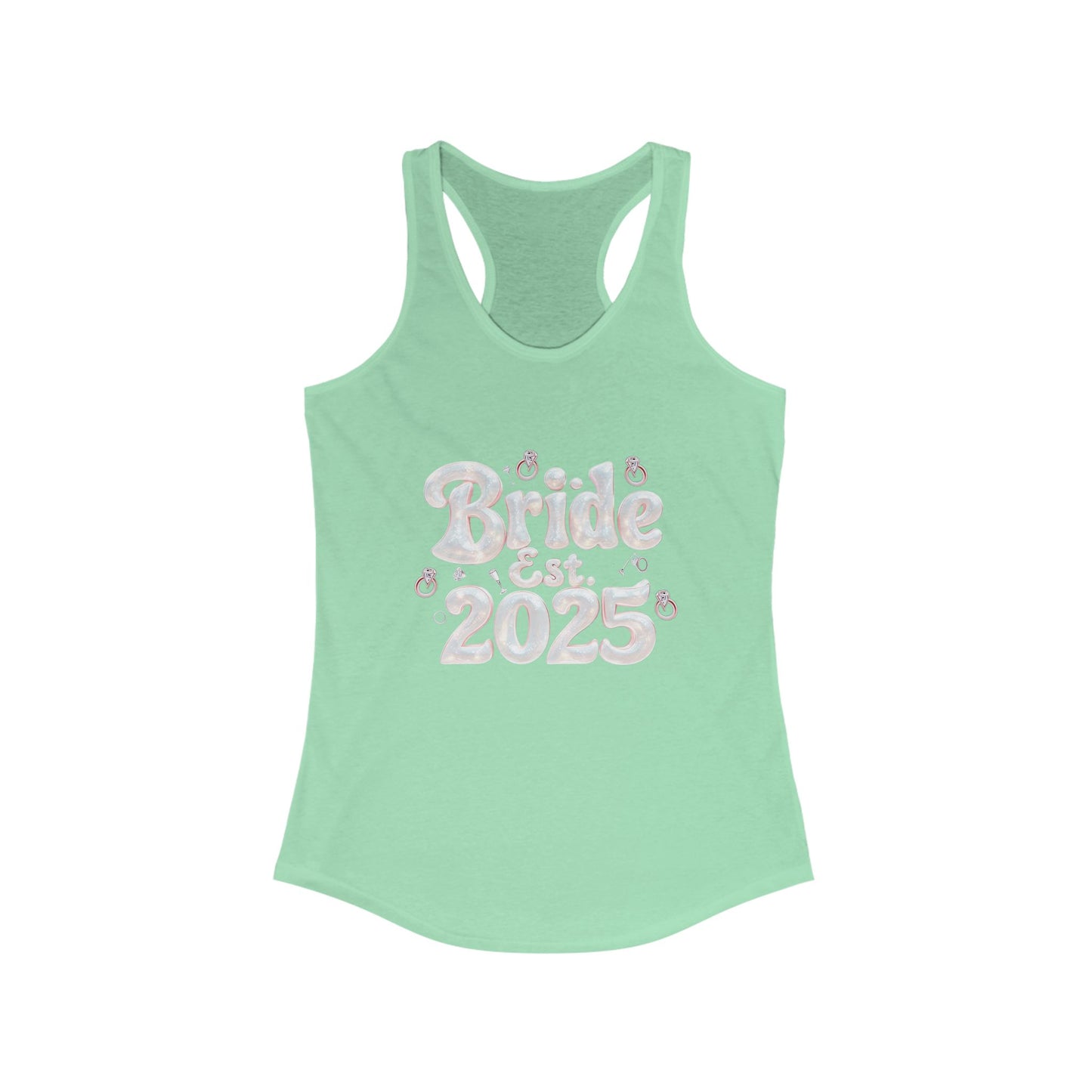 Pearl Cloud - Bride Women's Ideal Racerback Tank