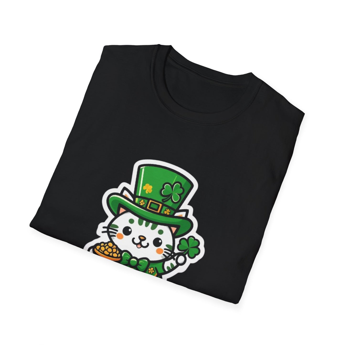 Clover Kitty Unisex Softstyle T-Shirt