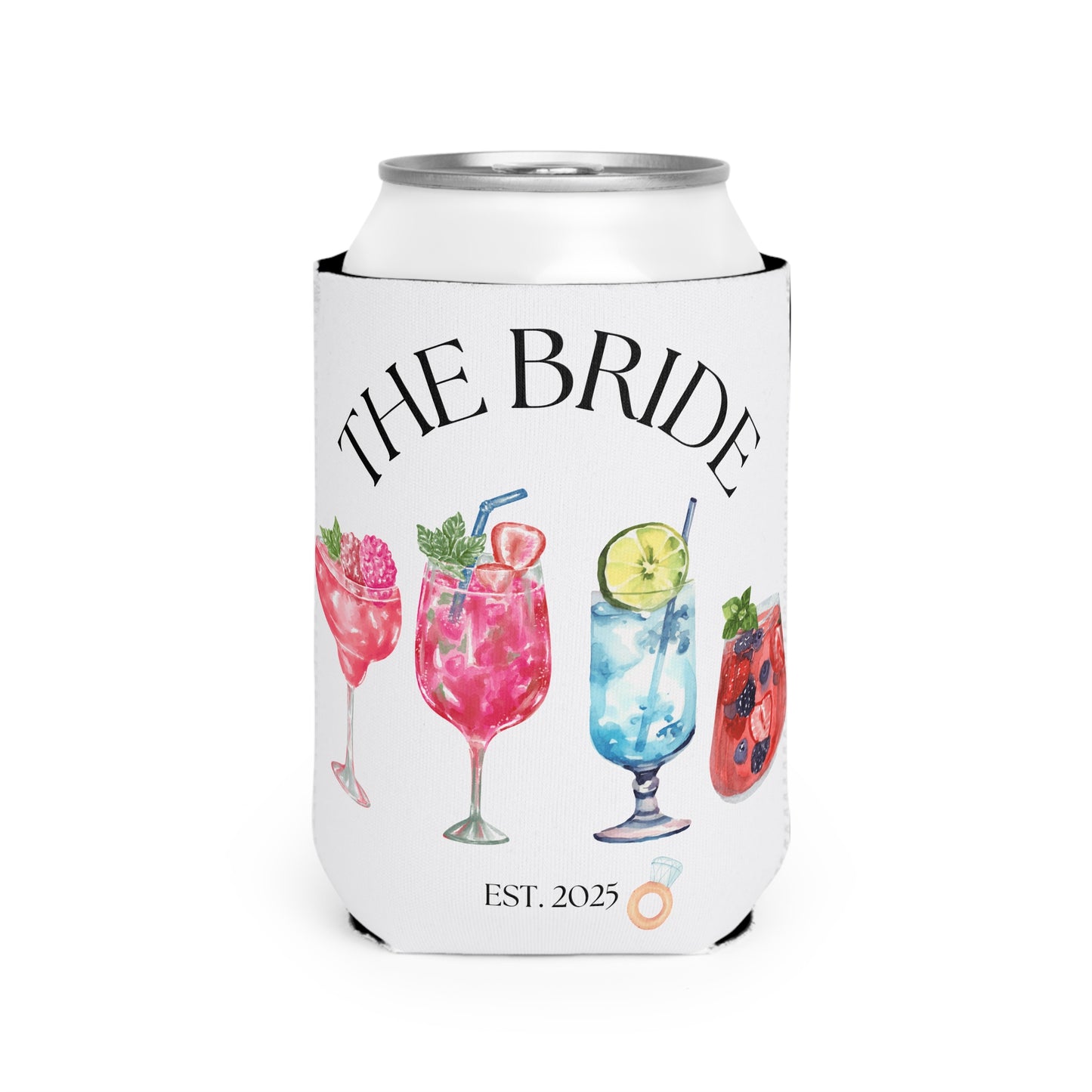 The Bride Est. 2025 Can Cooler Sleeve