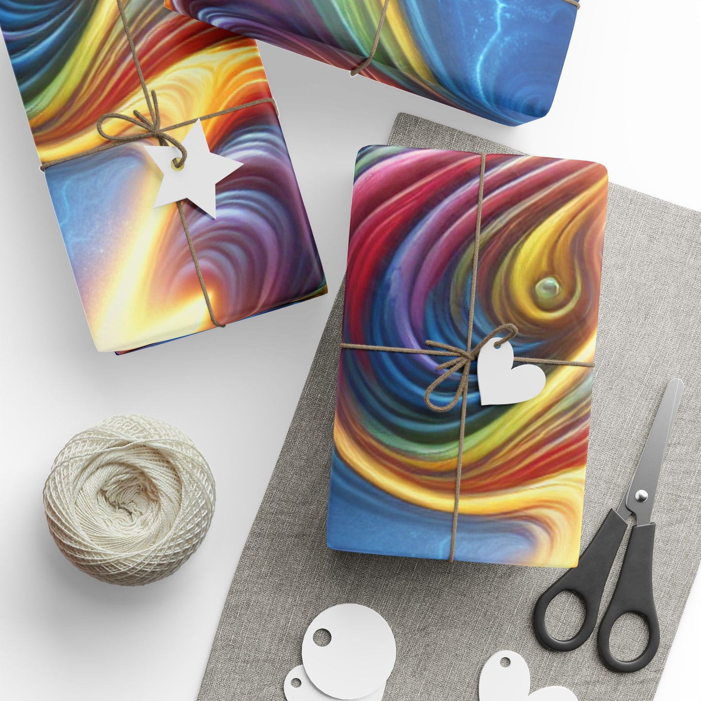 Rainbow Lightening Wrapping Papers