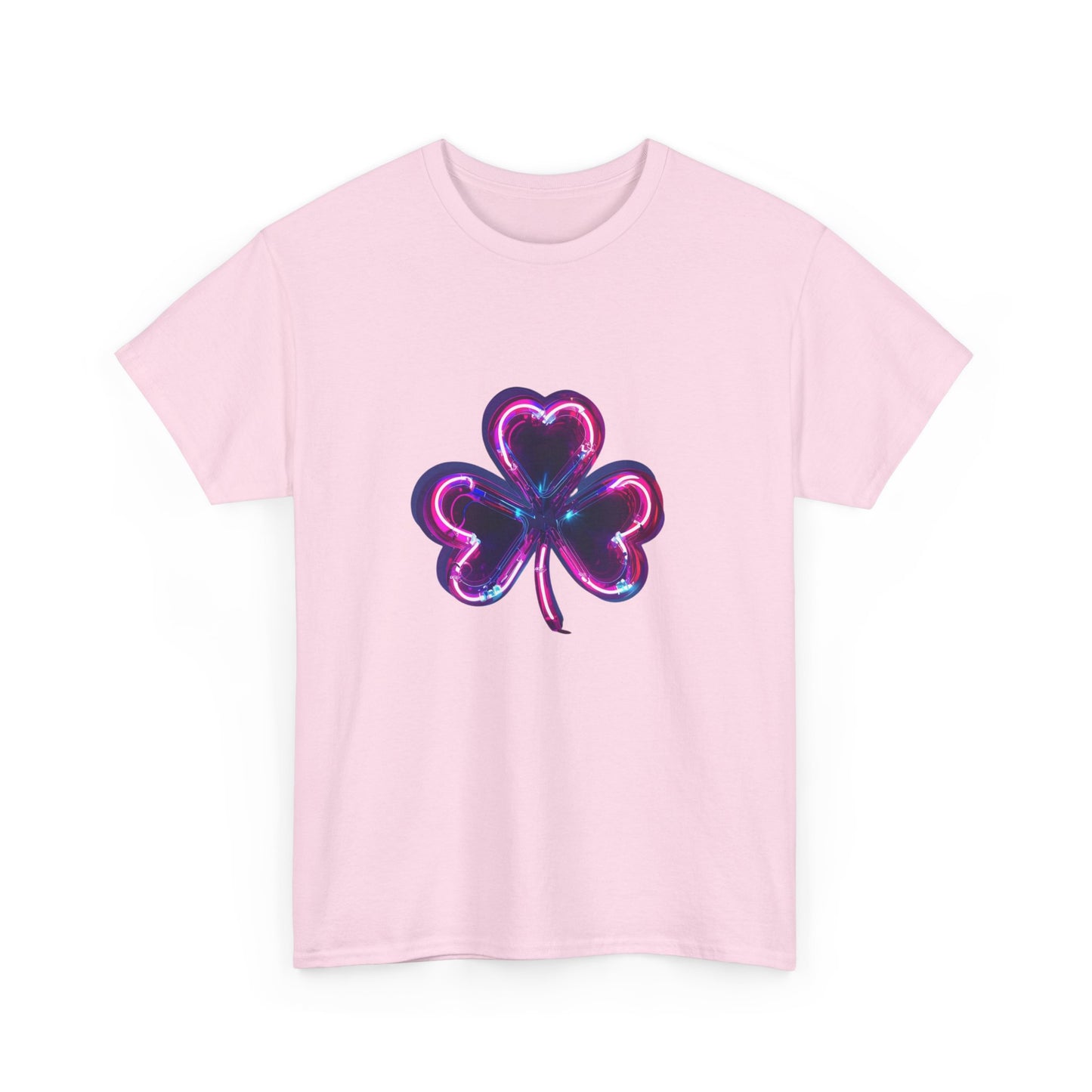 Electric Luck - Pink and Blue Unisex Heavy Cotton Tee