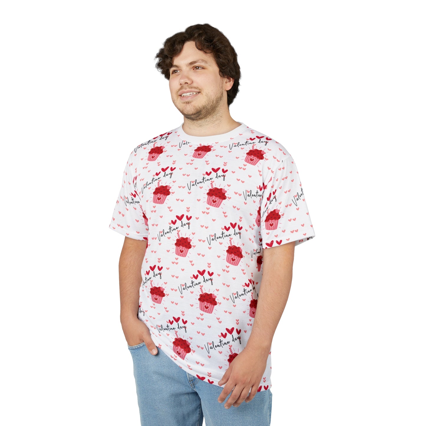 Valentine's Day Sweets Unisex Cut & Sew Tee (AOP)