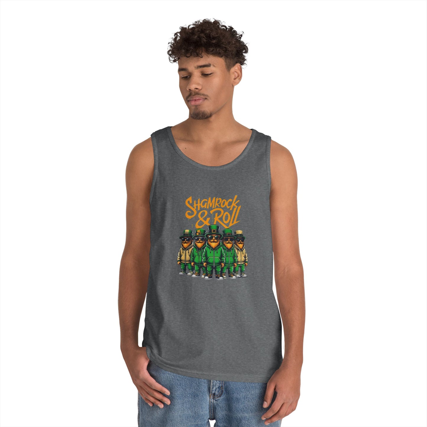 Shamrock & Roll Unisex Heavy Cotton Tank Top