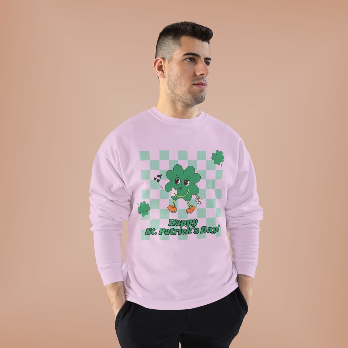 St. Pat's Checkers Unisex EcoSmart® Crewneck Sweatshirt