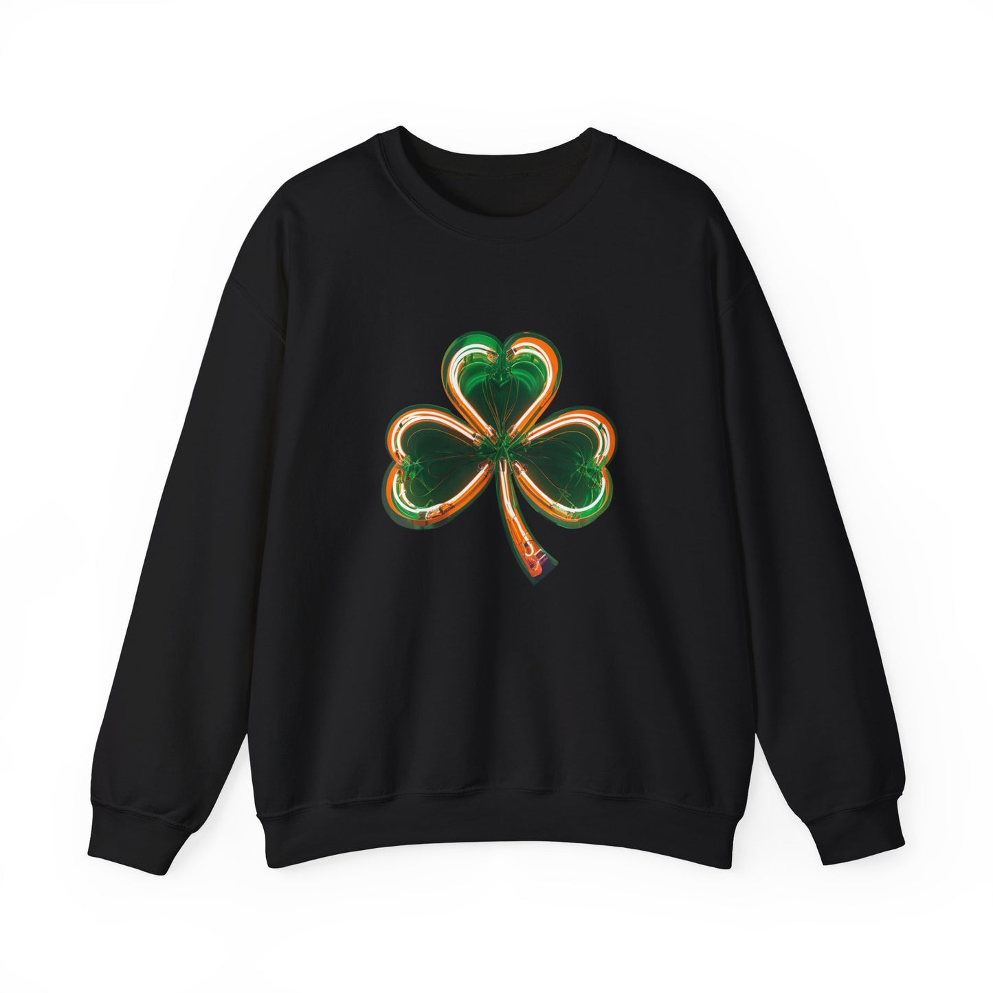 Electric Luck - Green and Orange Unisex Heavy Blend™ Crewneck Sweatshirt