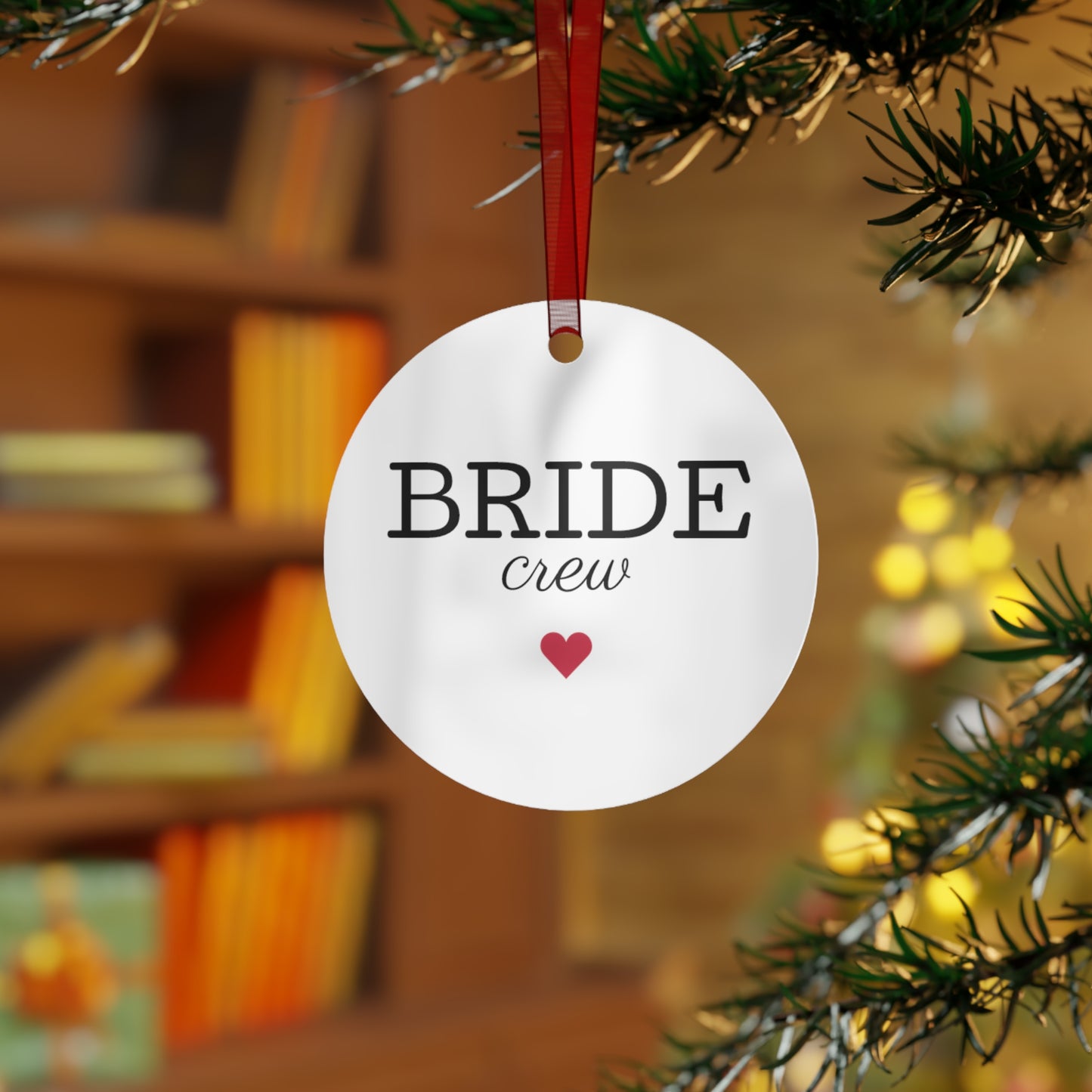 Bride Crew Metal Ornaments