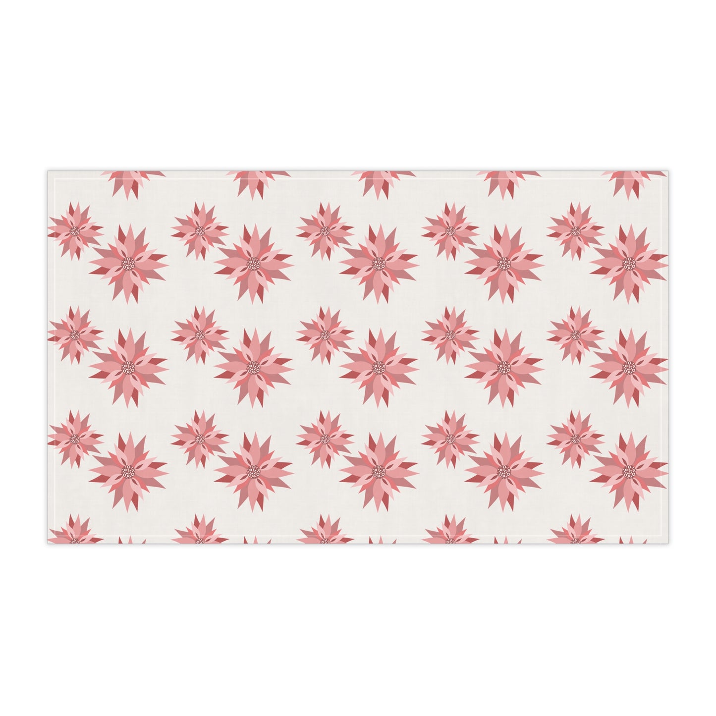 Pink Poinsettia Tea Towels (cotton)