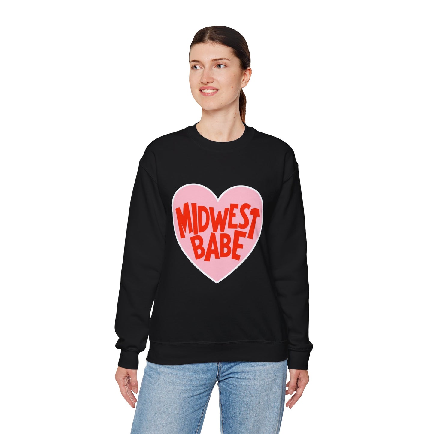 Midwest Babe Unisex Heavy Blend™ Crewneck Sweatshirt