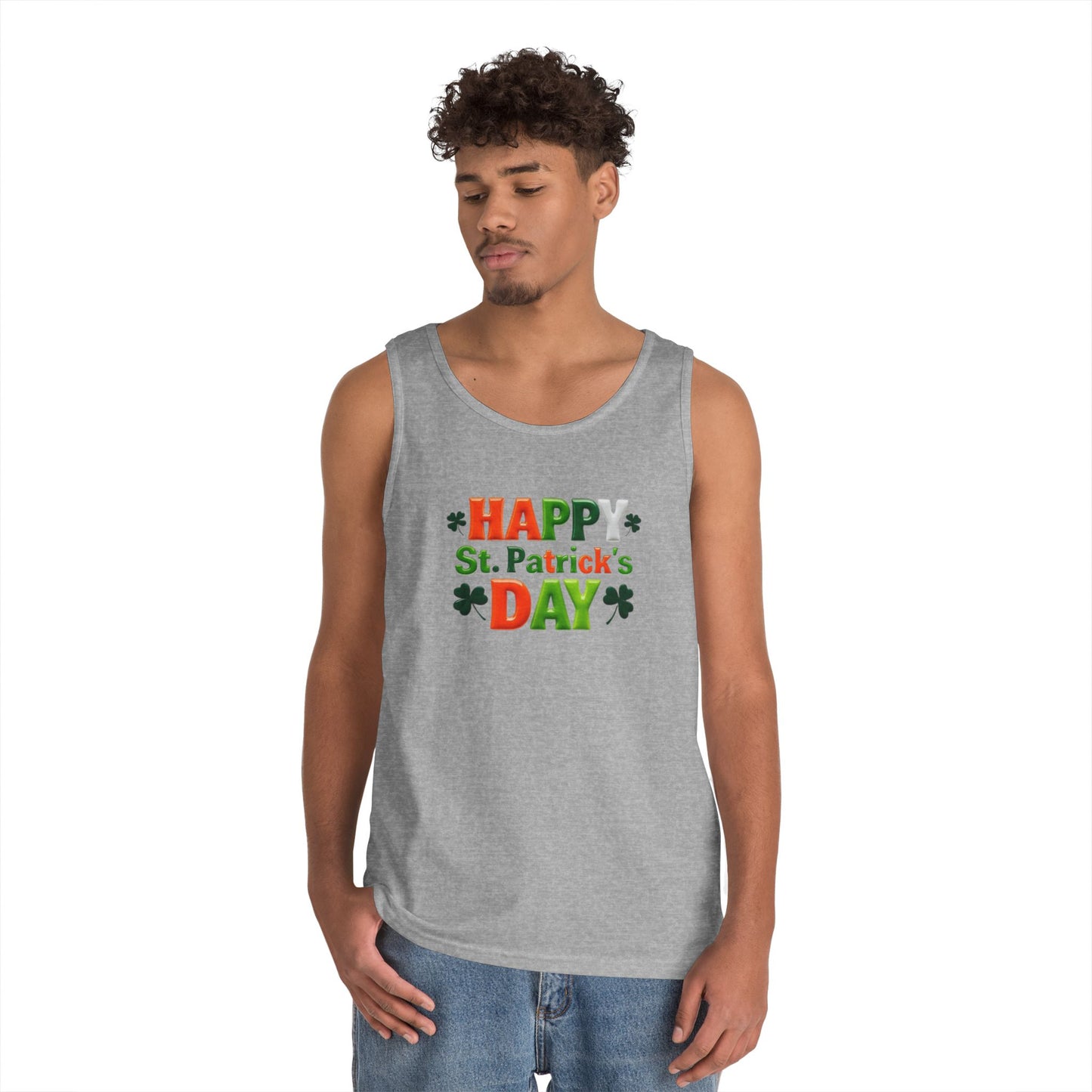 St. Patty Vibes Unisex Heavy Cotton Tank Top