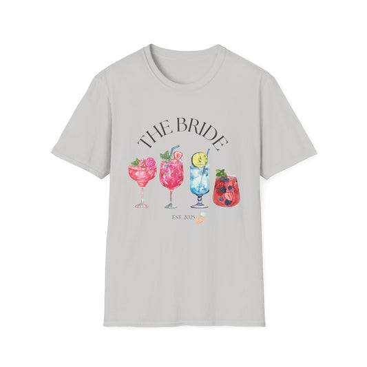 The Bride Est. 2025 Heathered Unisex Softstyle T-Shirt