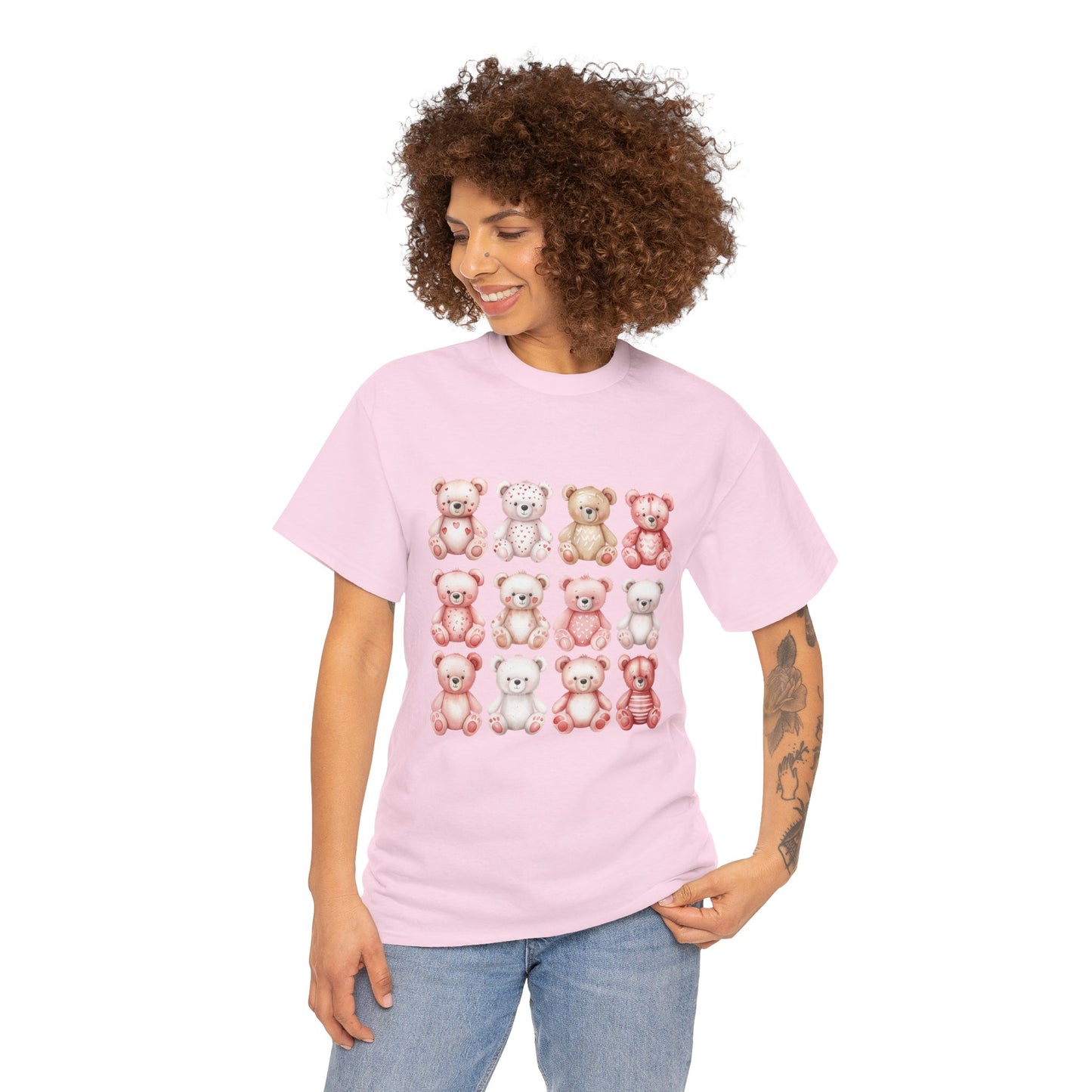 Teddy Bear Party - Valentine's Day Unisex Heavy Cotton Tee