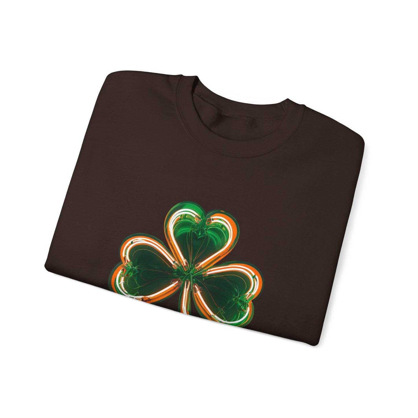 Electric Luck - Green and Orange Unisex Heavy Blend™ Crewneck Sweatshirt