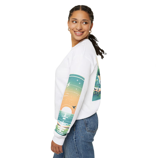 Fresh Start, New Vibes Unisex Heavy Blend™ Crewneck Sweatshirt