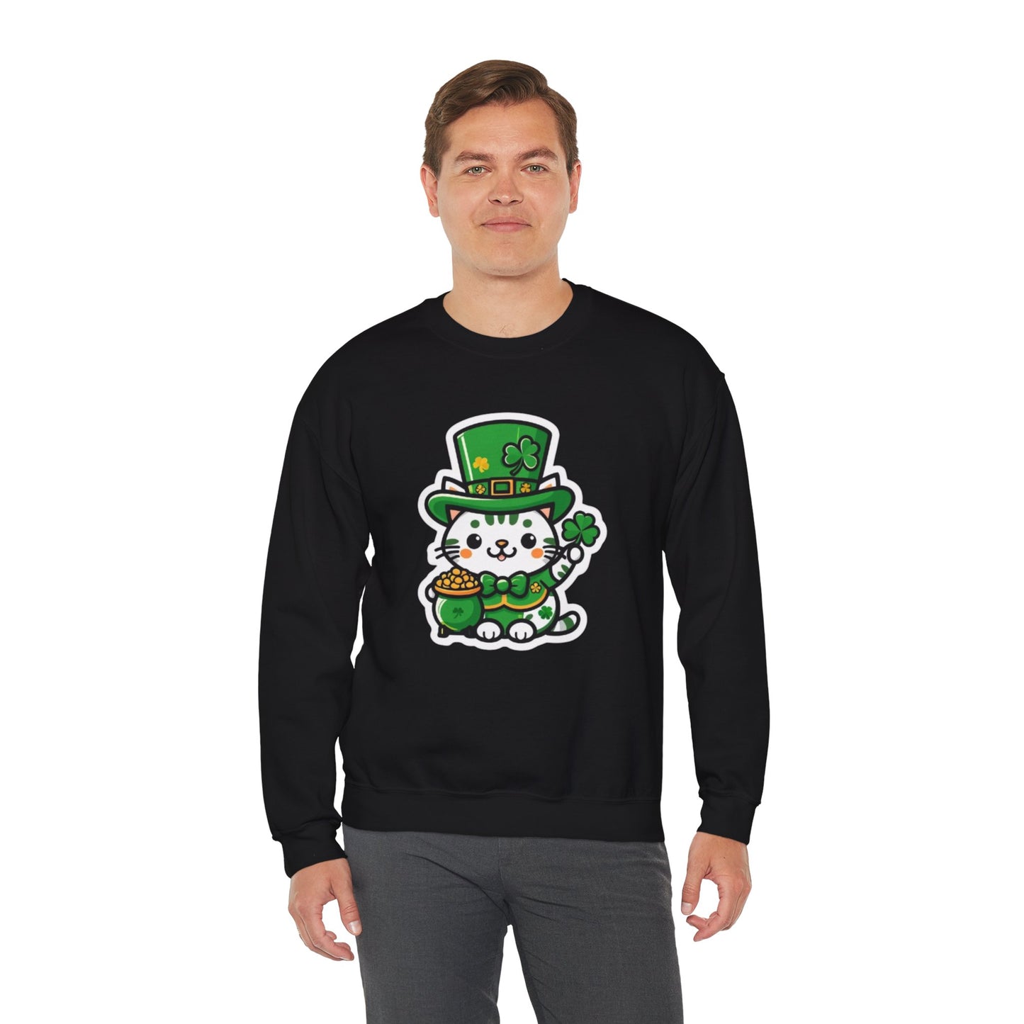 Clover Kitty Unisex Heavy Blend™ Crewneck Sweatshirt