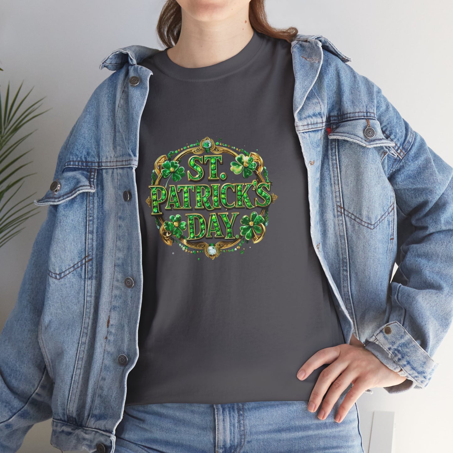 Glitzy Green Unisex Heavy Cotton Tee