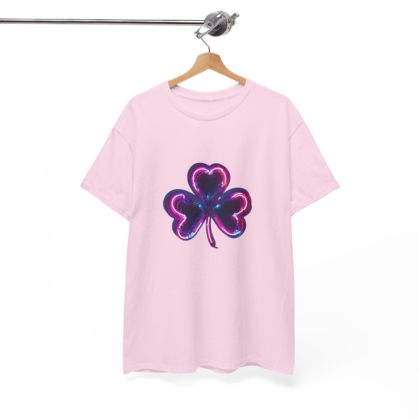 Electric Luck - Pink and Blue Unisex Heavy Cotton Tee