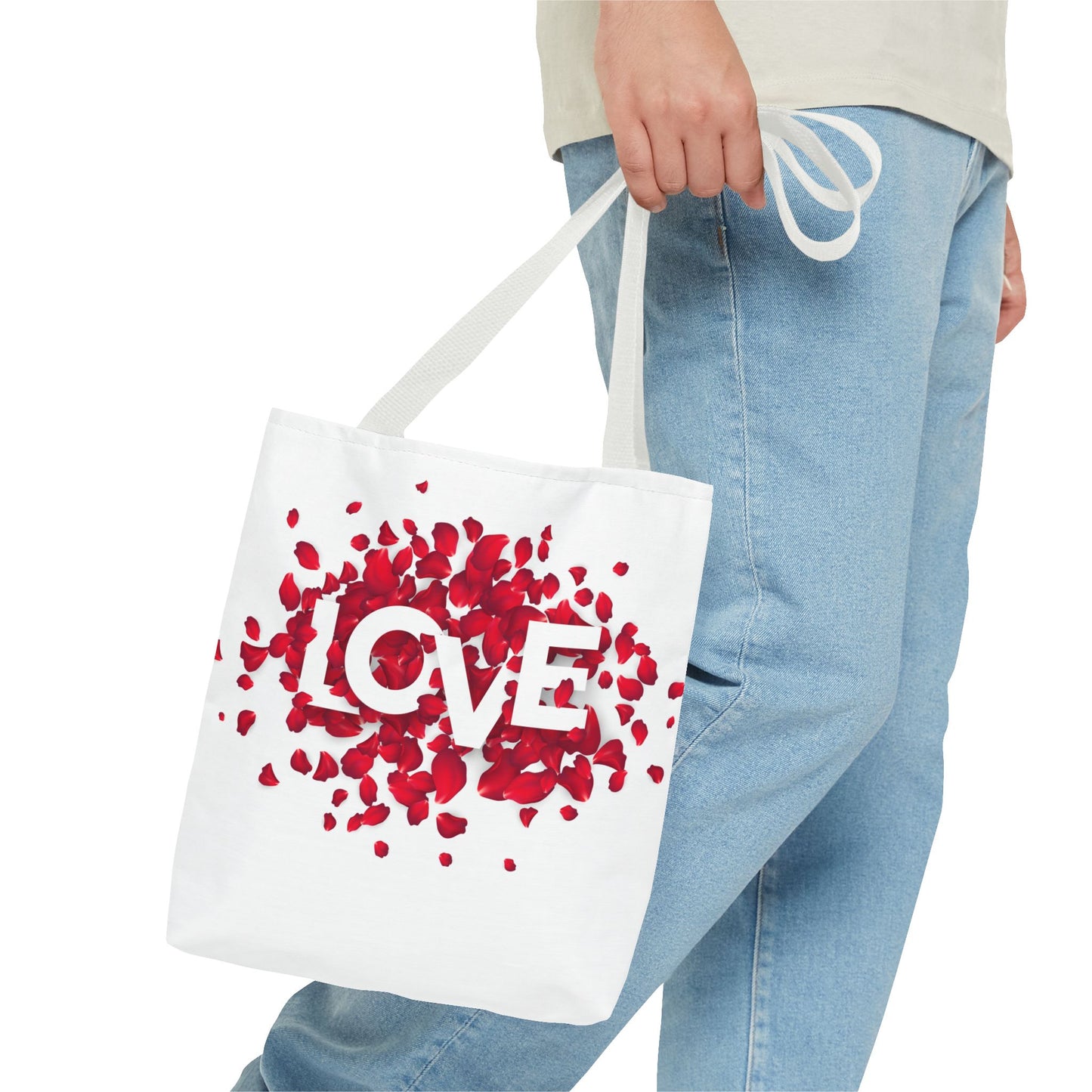 Love Rose Tote Bag (13" x 13")