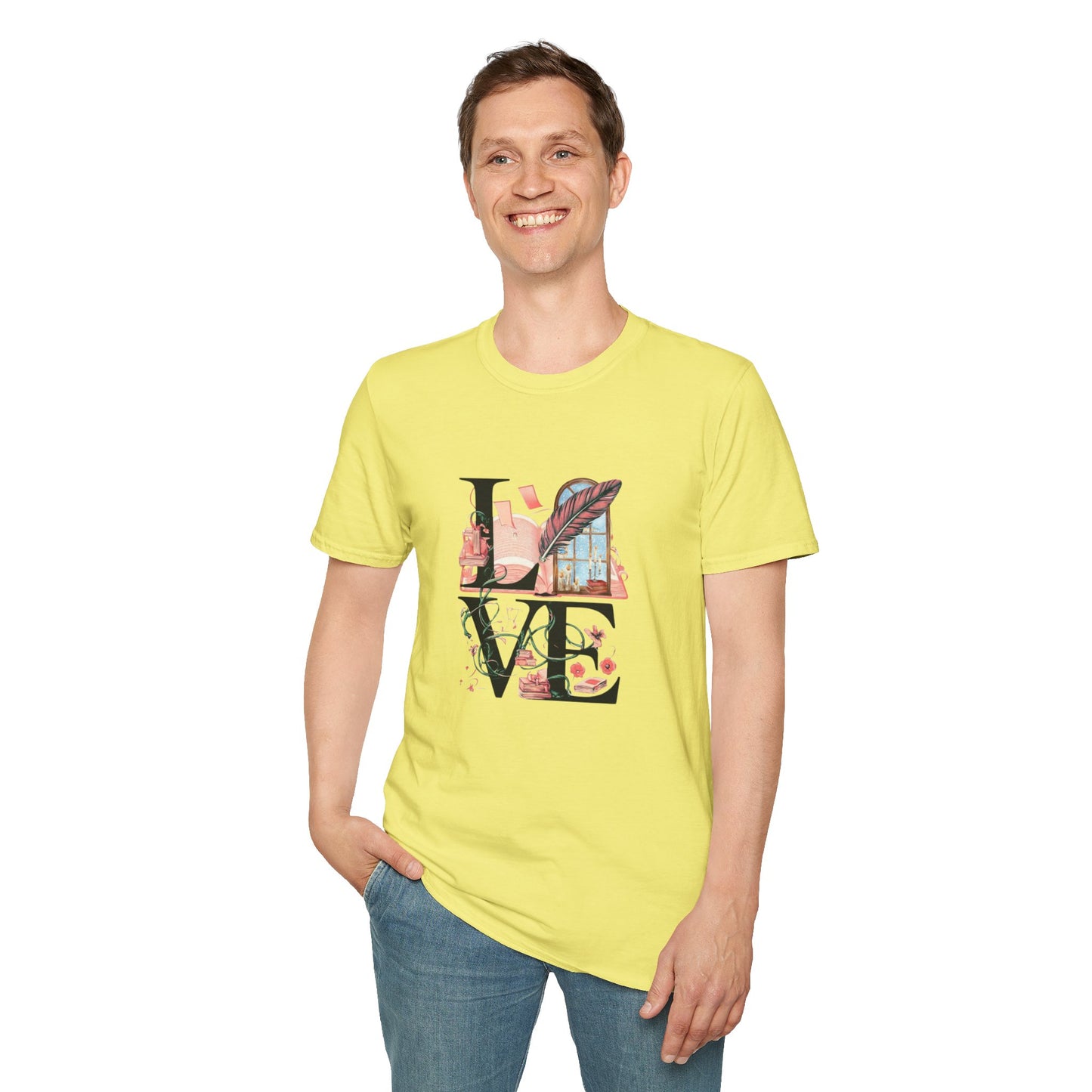 LOVE is a Novel Idea Unisex Softstyle T-Shirt