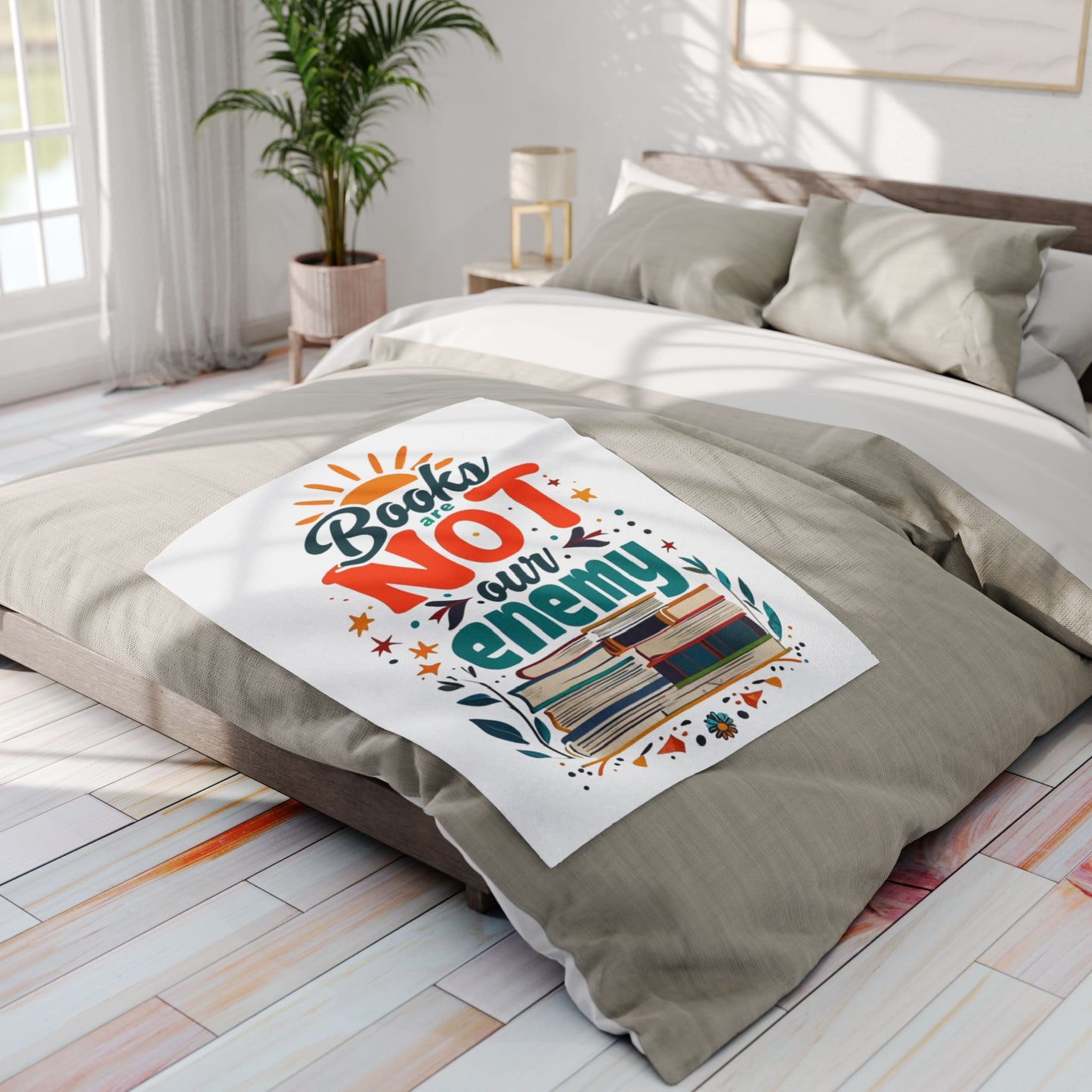 Books are NOT our Enemy Arctic Fleece Blanket