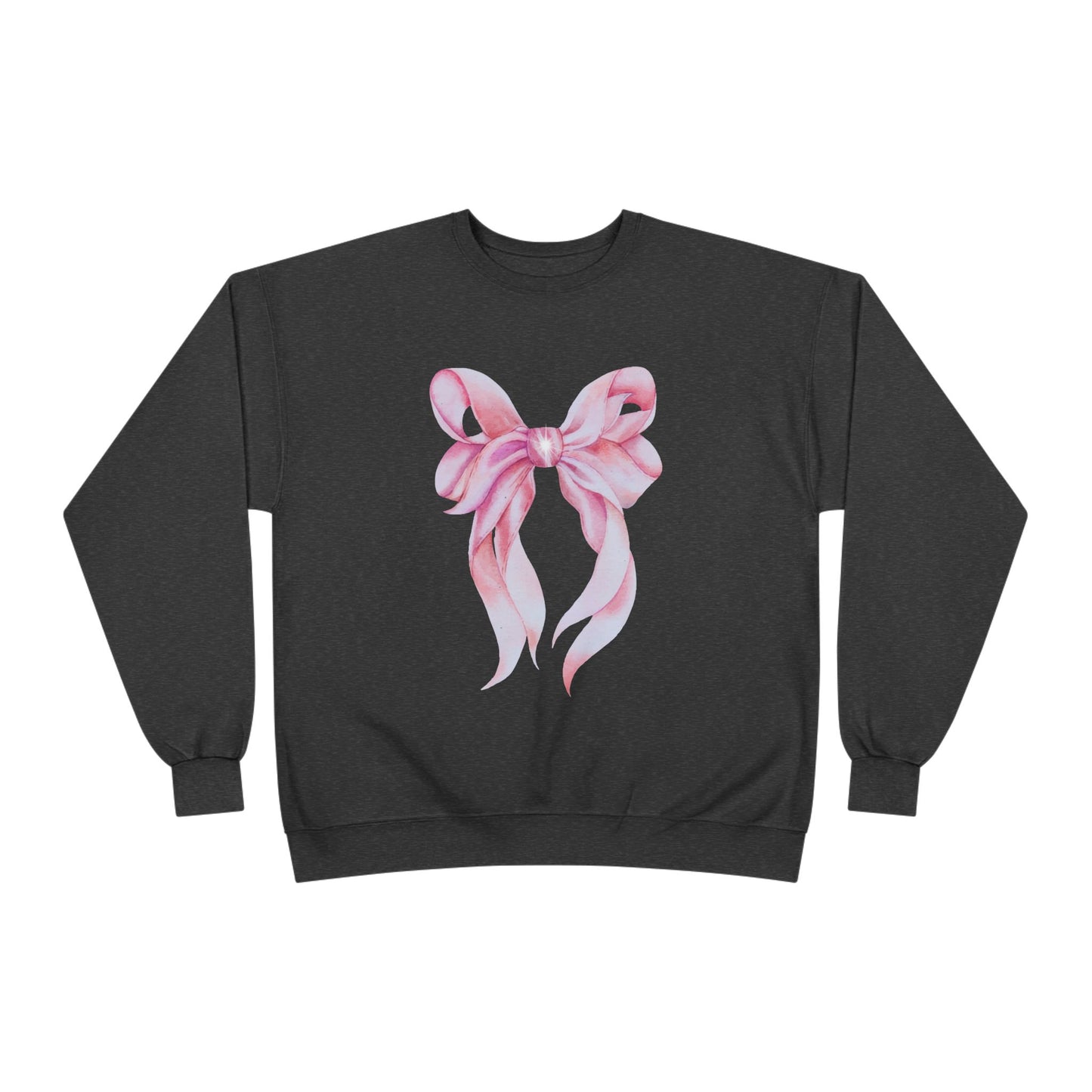 Pink Bow Unisex EcoSmart® Crewneck Sweatshirt