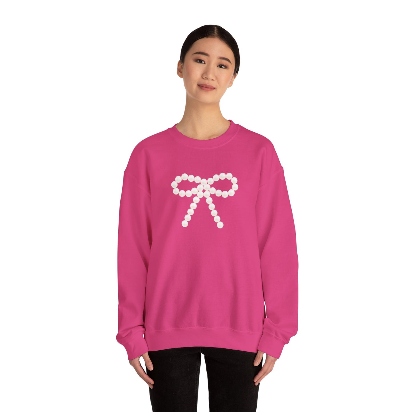 Pearl Bow Unisex Heavy Blend™ Crewneck Sweatshirt