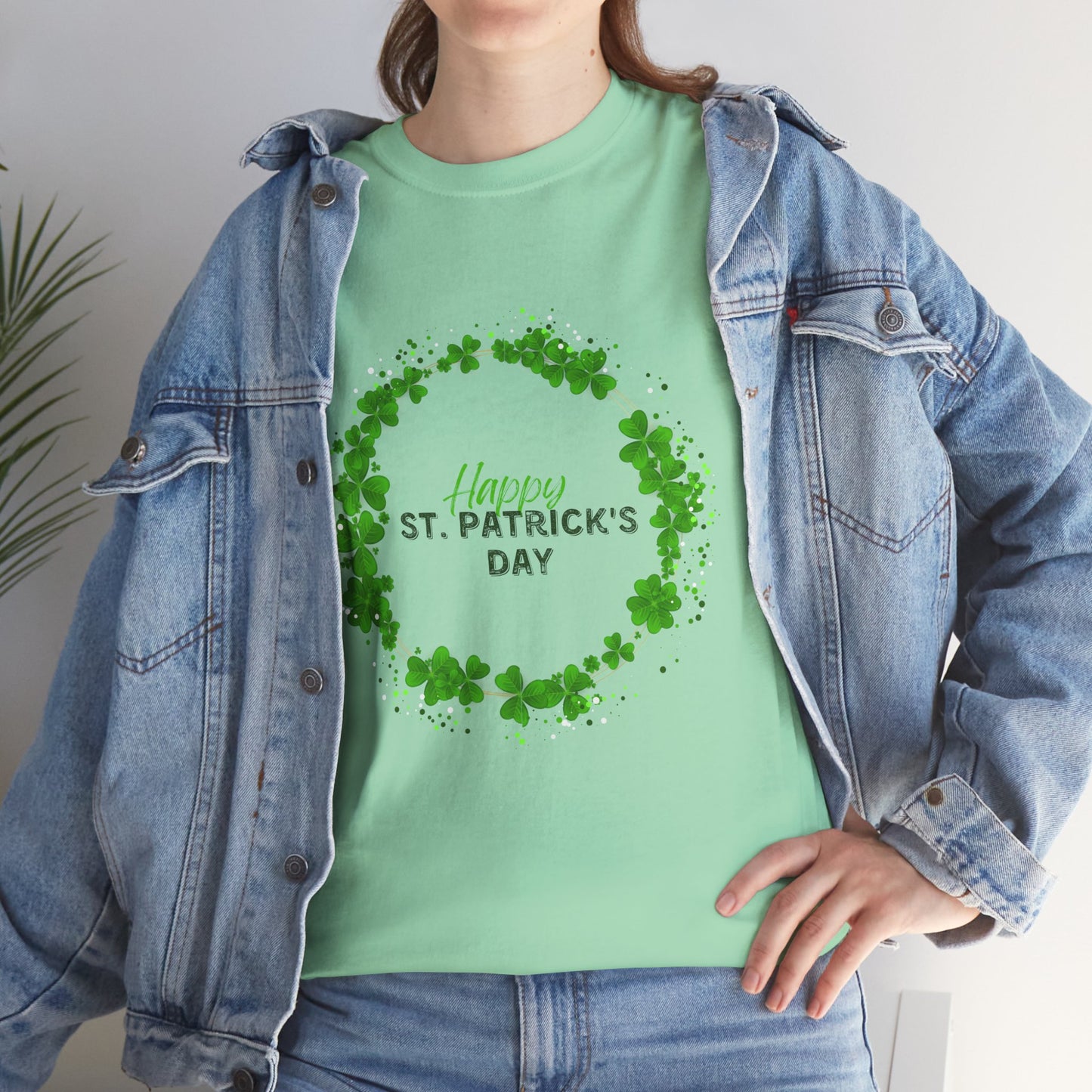 St. Pat's Wreath Unisex Heavy Cotton Tee