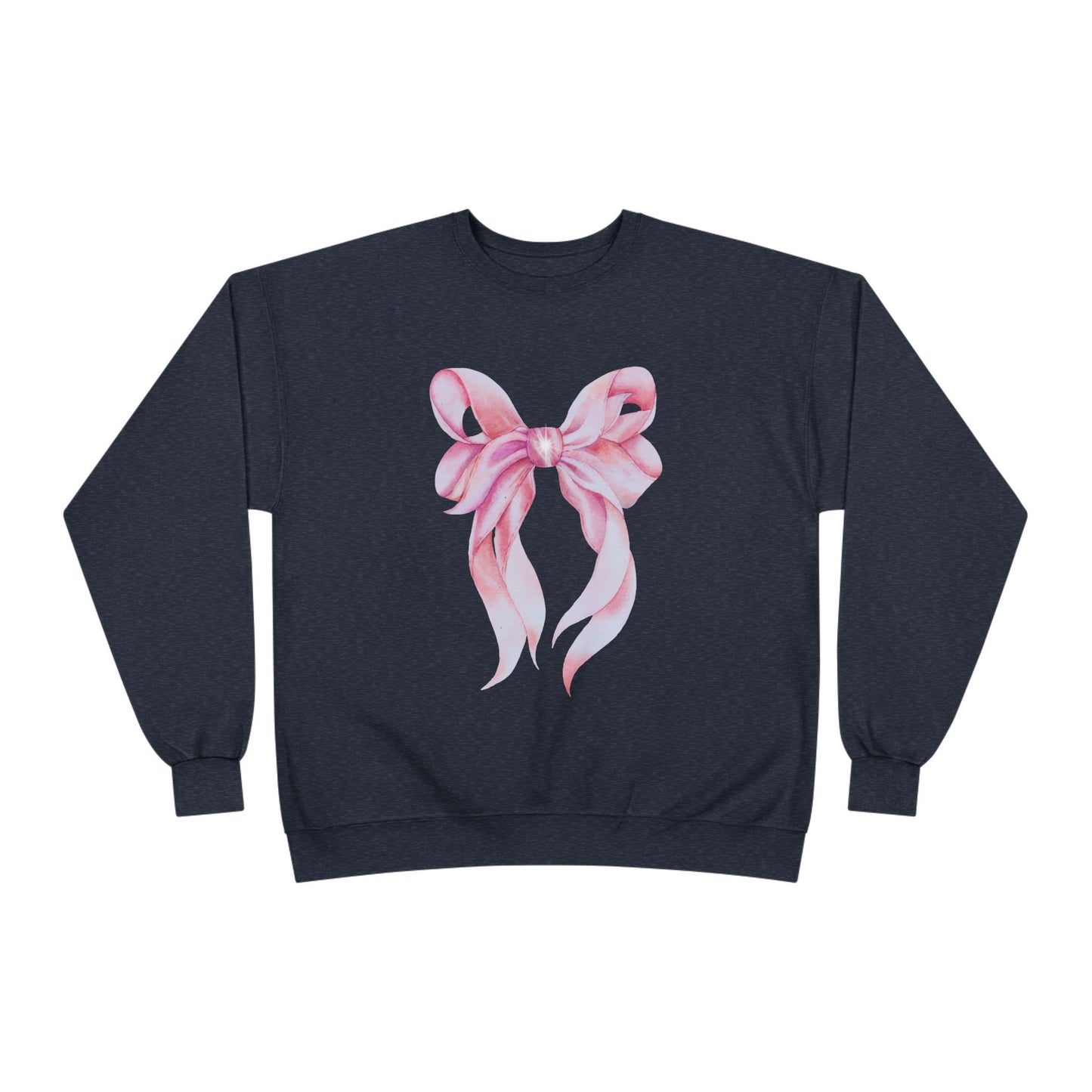 Pink Bow Unisex EcoSmart® Crewneck Sweatshirt