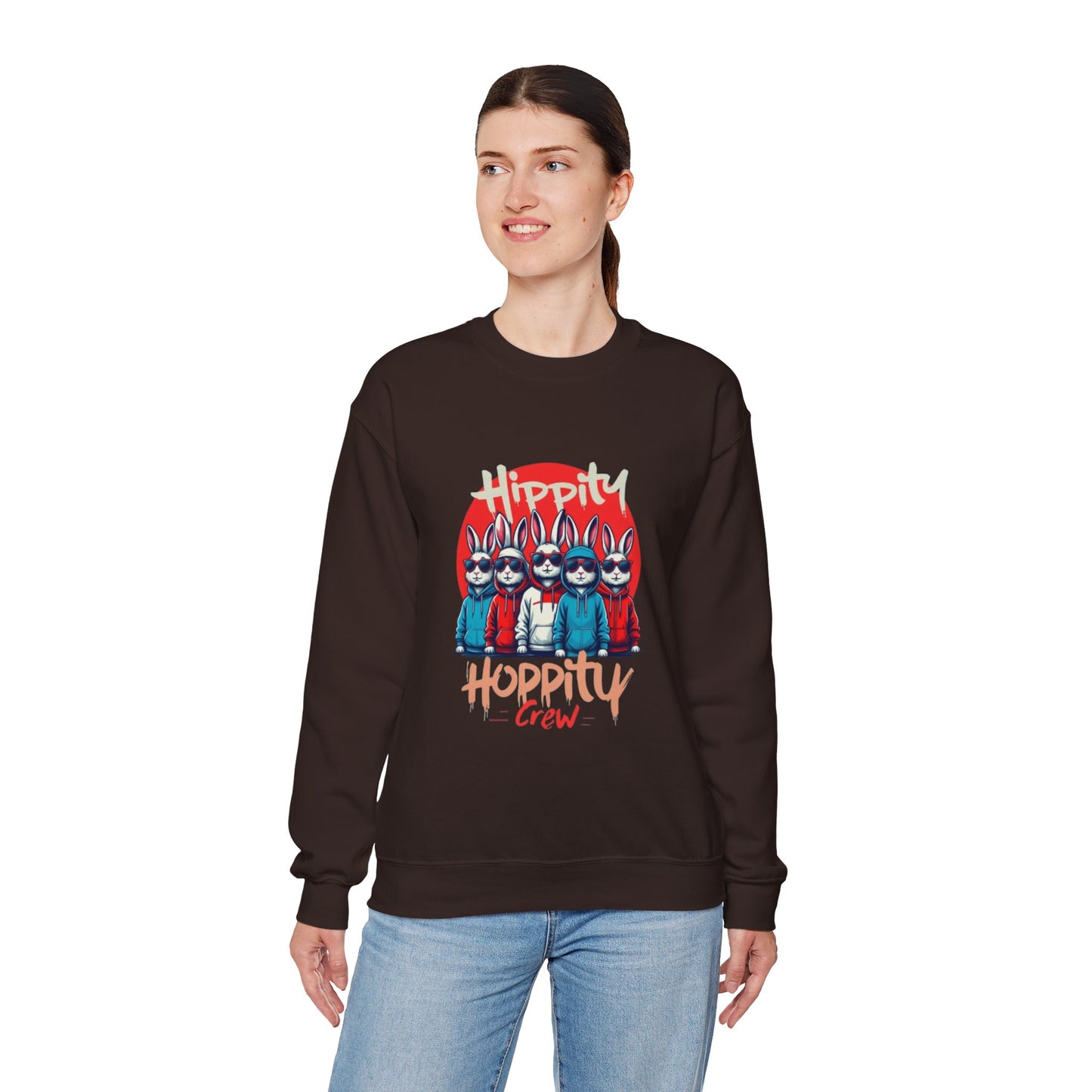 Hippity Hoppity Crew Unisex Heavy Blend™ Crewneck Sweatshirt