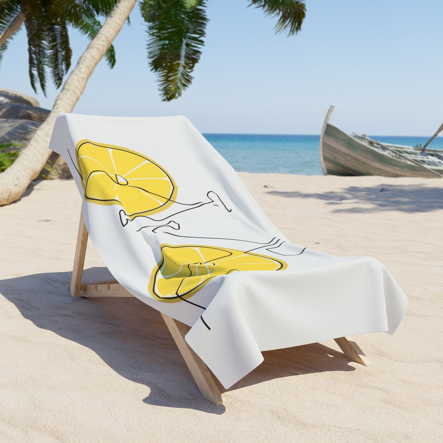 Lemoncycle Beach Towel