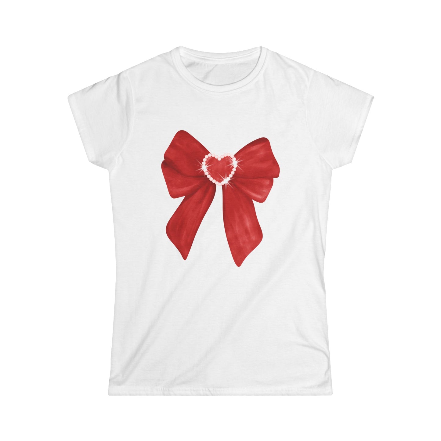 Red Bow Women's Softstyle Tee