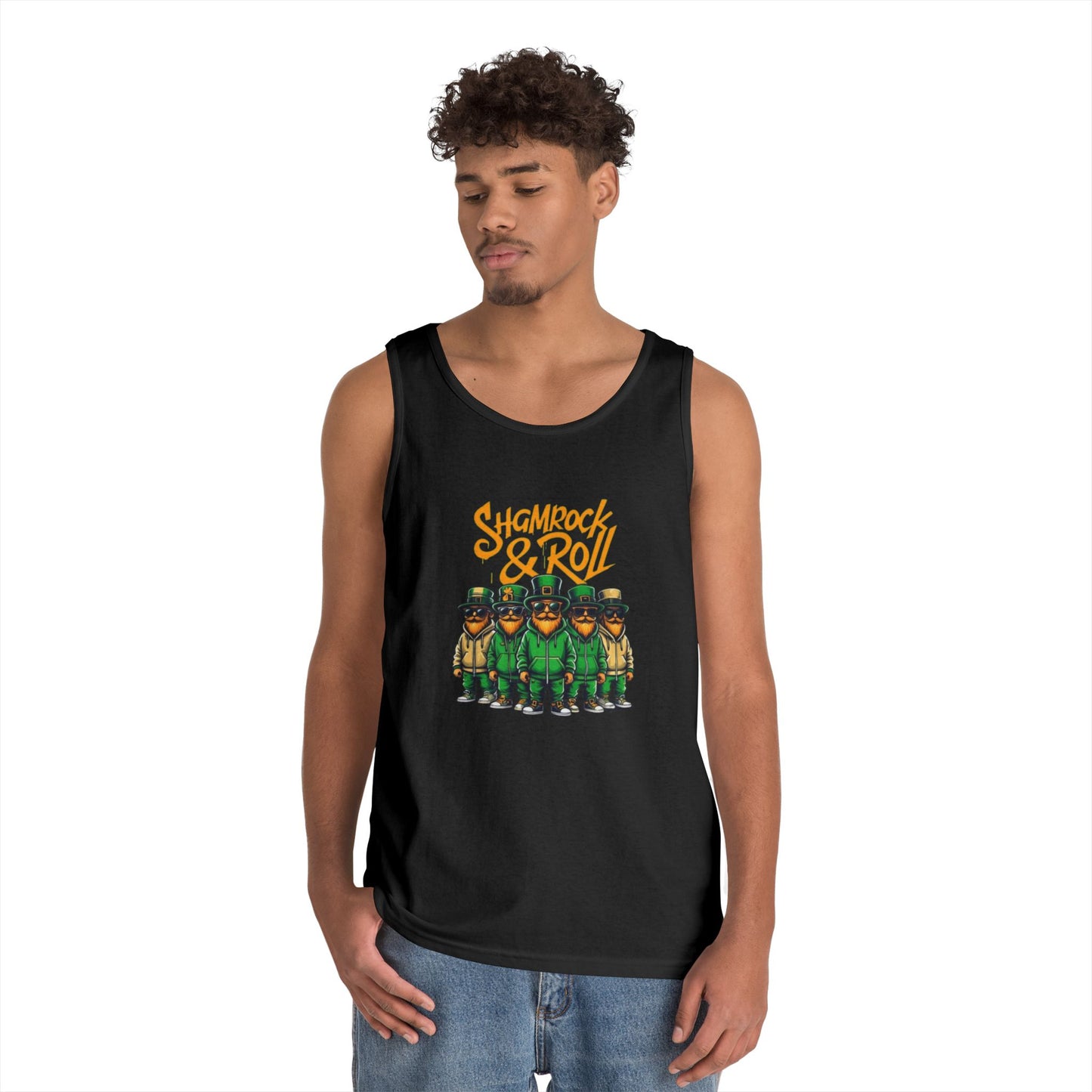 Shamrock & Roll Unisex Heavy Cotton Tank Top