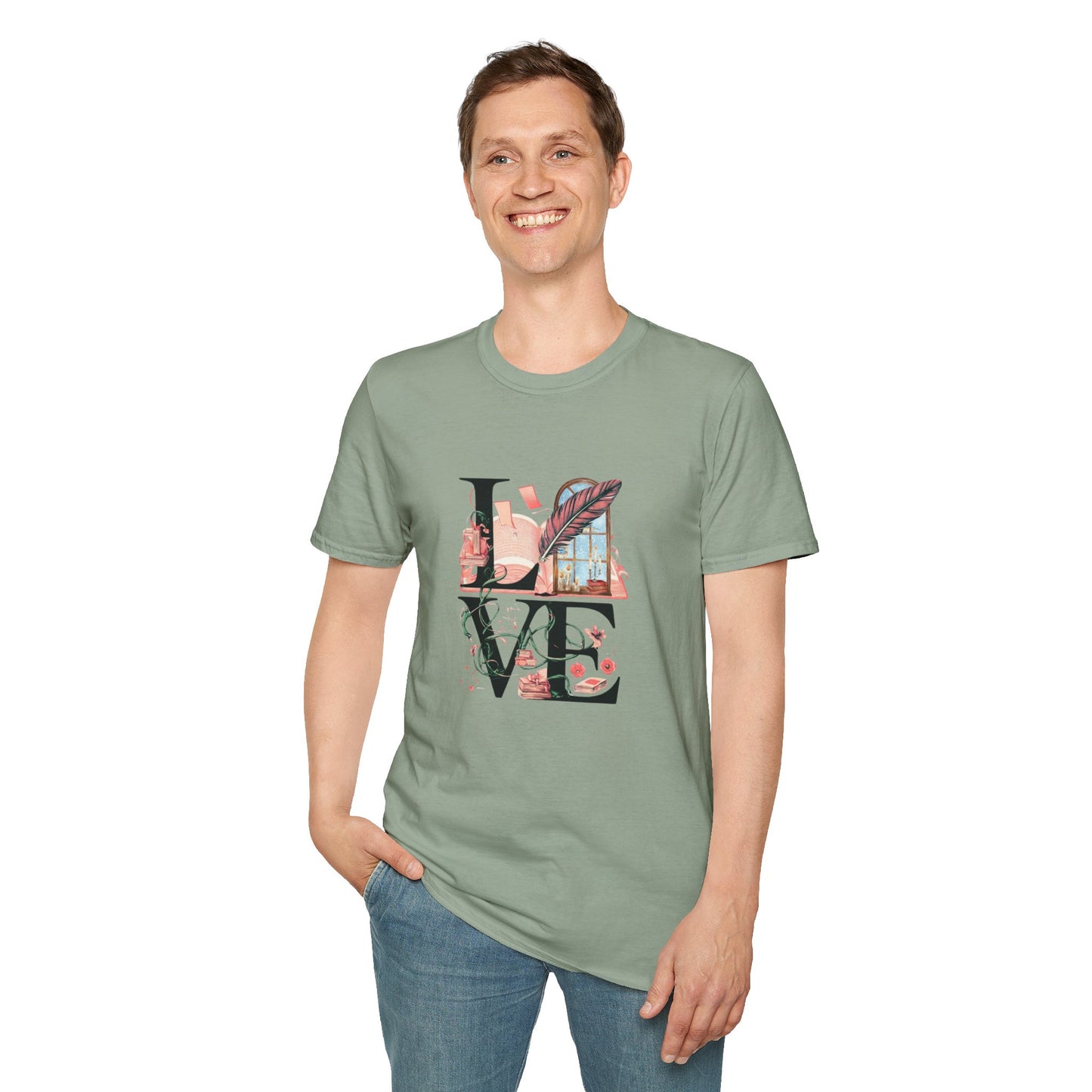 LOVE is a Novel Idea Unisex Softstyle T-Shirt