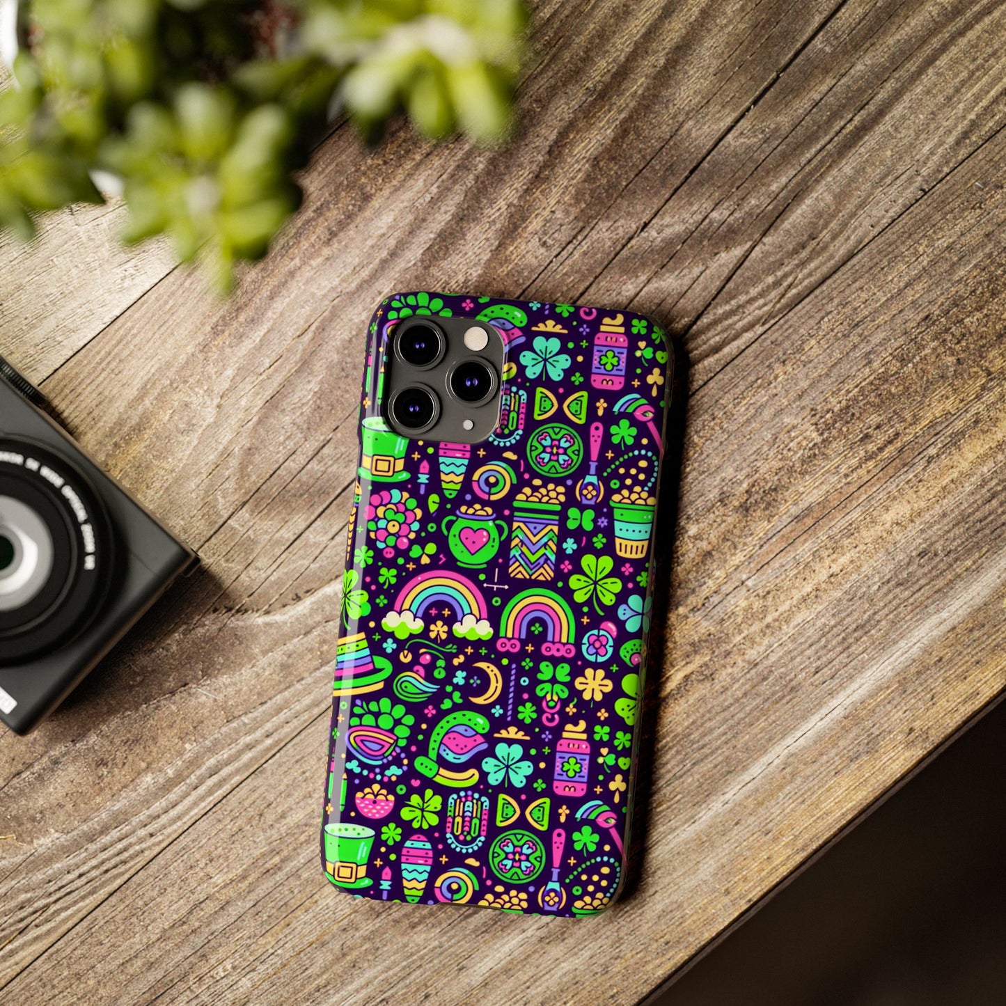 Day-Glo Clover Slim Phone Cases