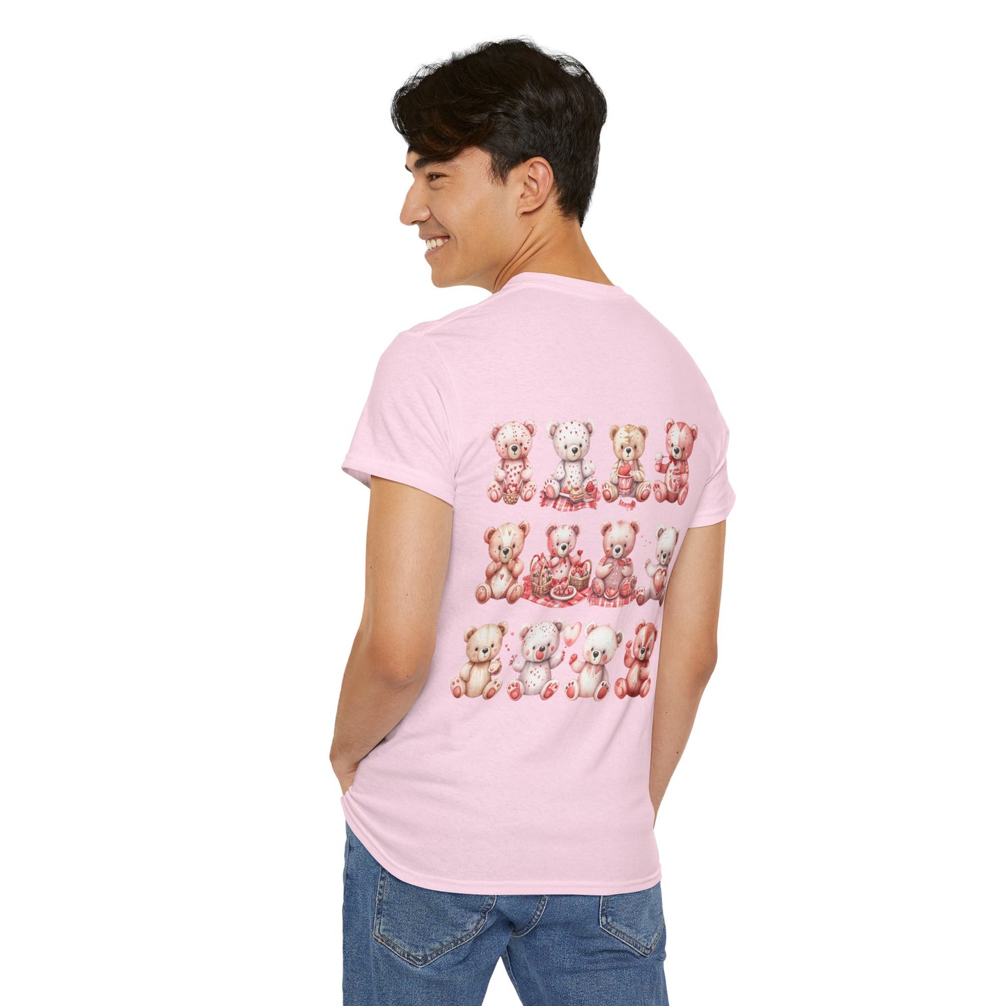 Teddy Bear Picnic (Front & Back Print) Unisex Heavy Cotton Tee