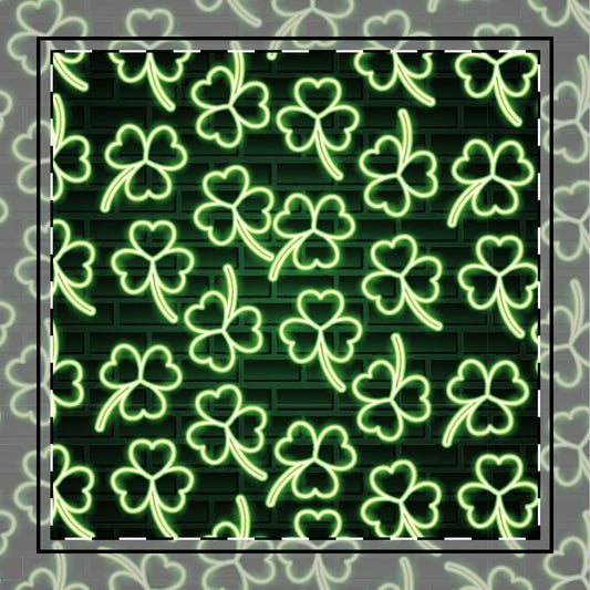 Neon Shamrock Poly Twill Napkin