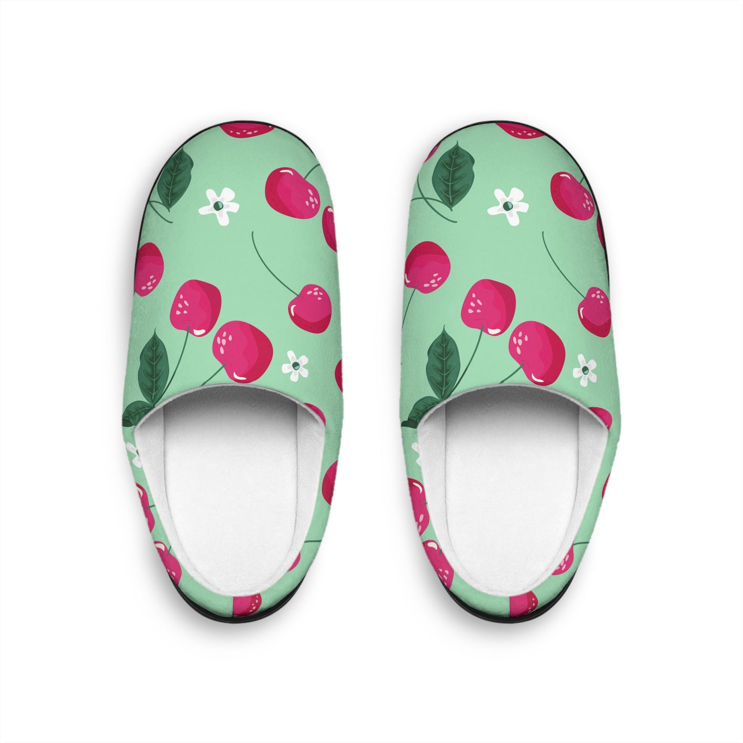 Mint Cherry Women's Indoor Slippers